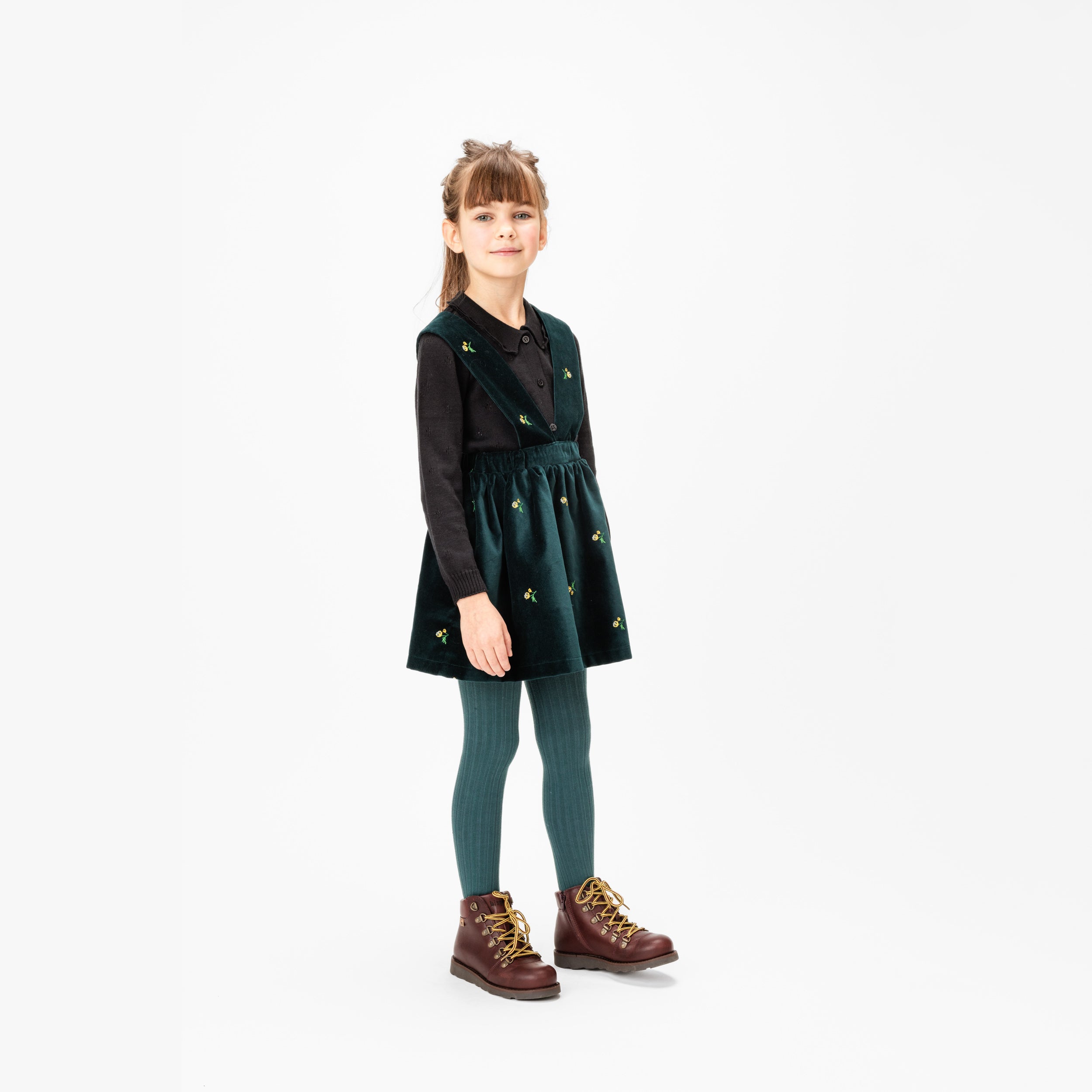 Boys & Girls Black Cotton Cardigan