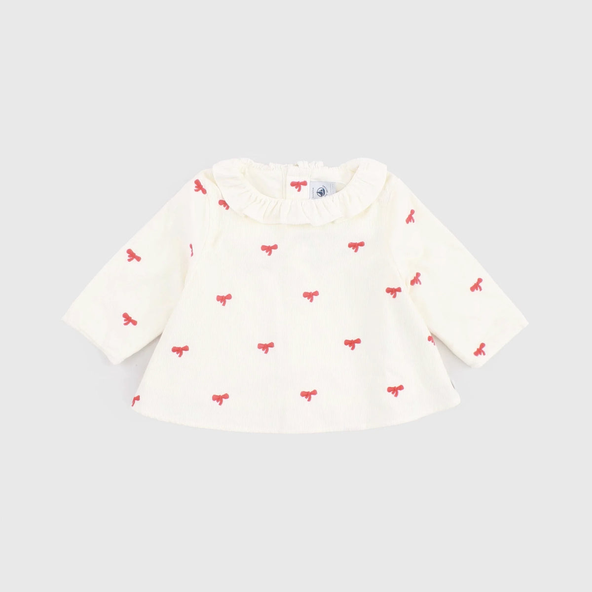 Baby Girls White Cotton Blouse
