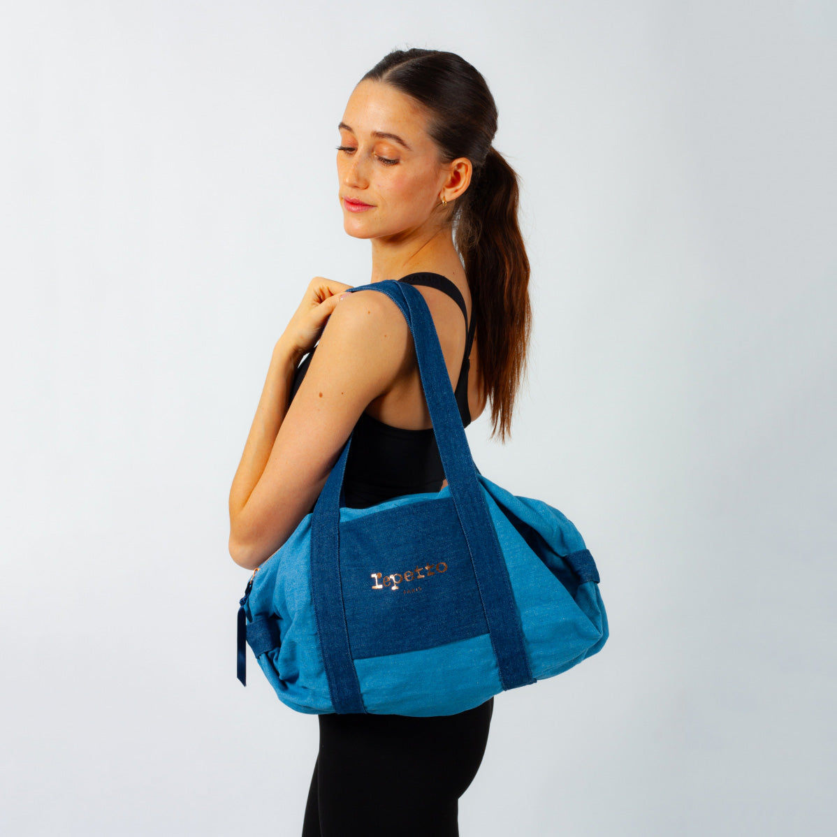 Girls Blue Denim Ballet Bag(M码)