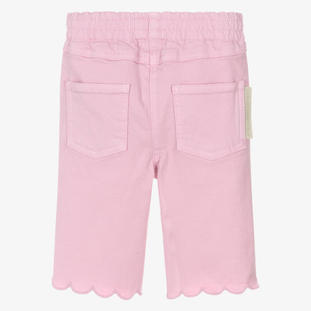 Baby Girls Mauve Denim Trousers