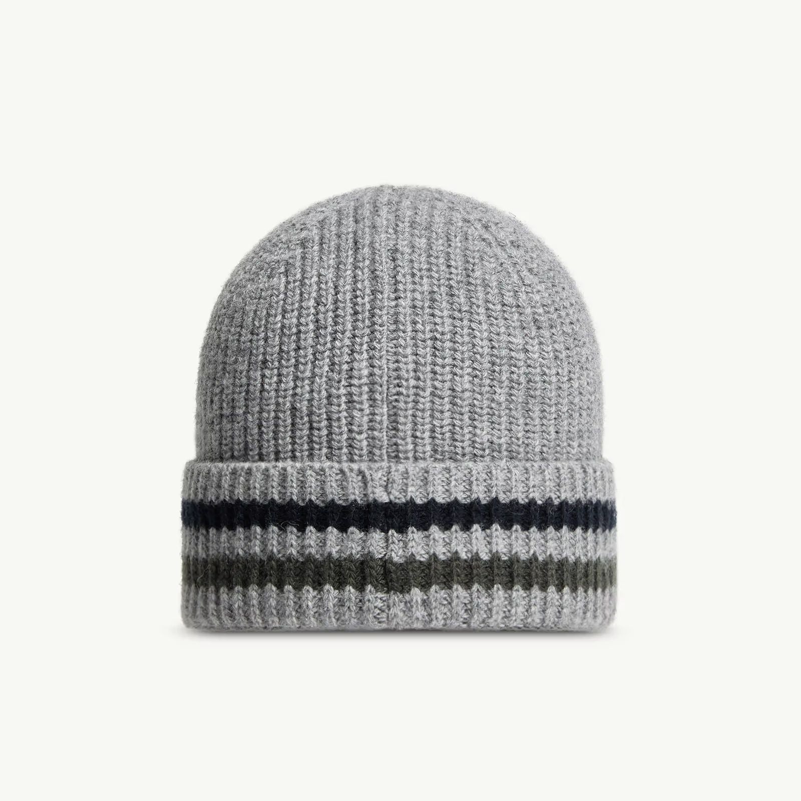 Boys Grey Wool Knit Hat