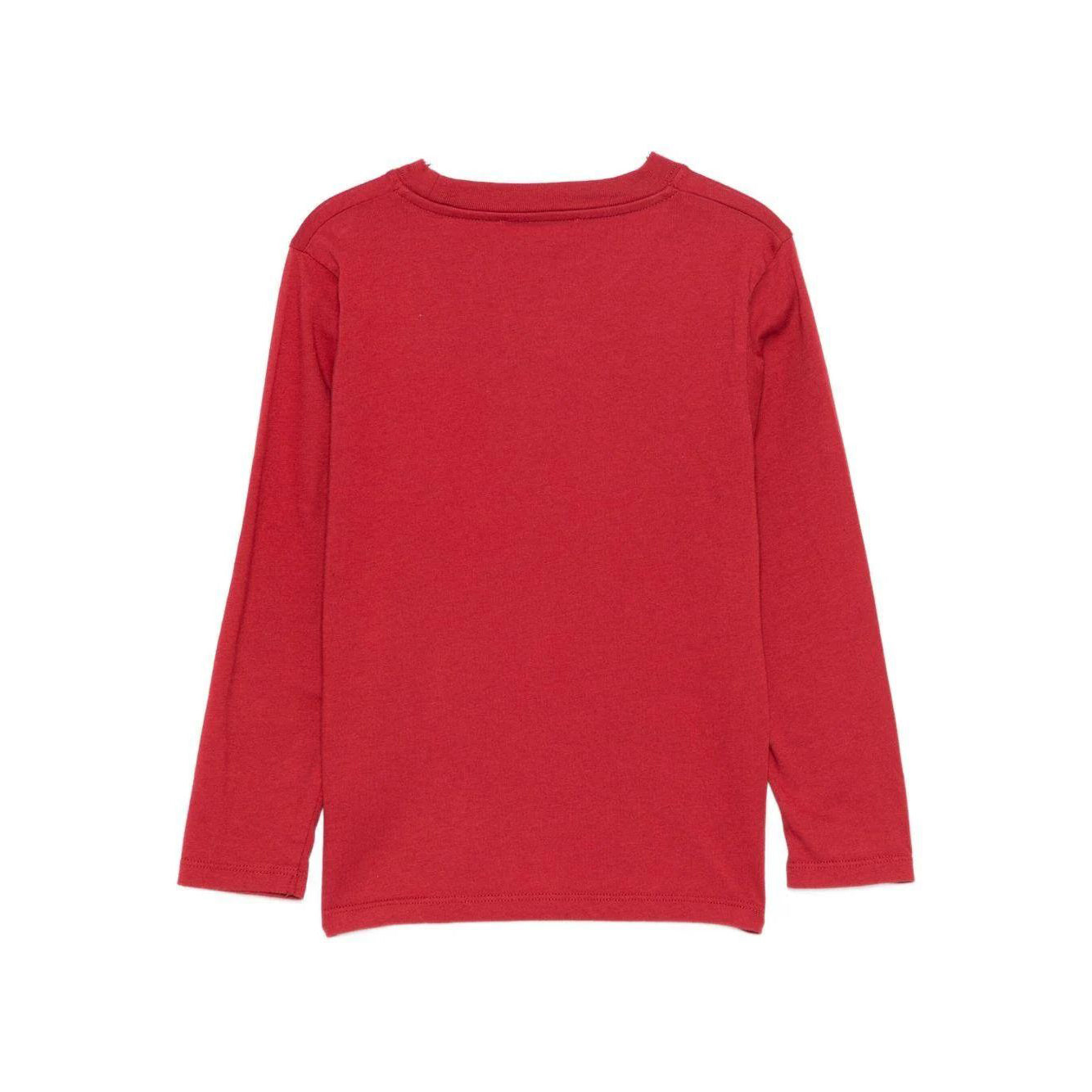 Boys Red Horse Printed Cotton T-Shirt