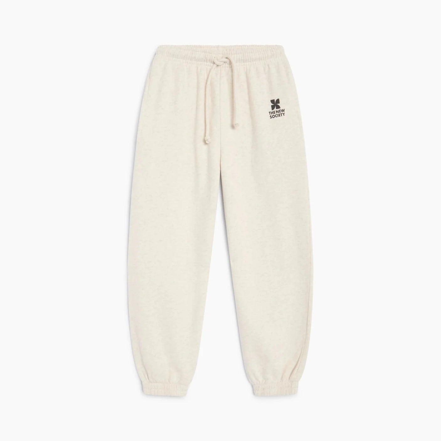 Boys & Girls White Logo Cotton Trousers