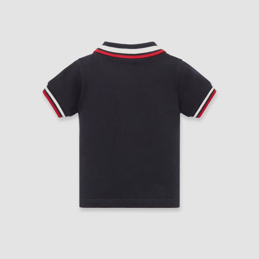 Baby Boys Navy Cotton Polo Shirt