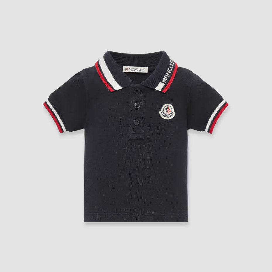 Baby Boys Navy Cotton Polo Shirt