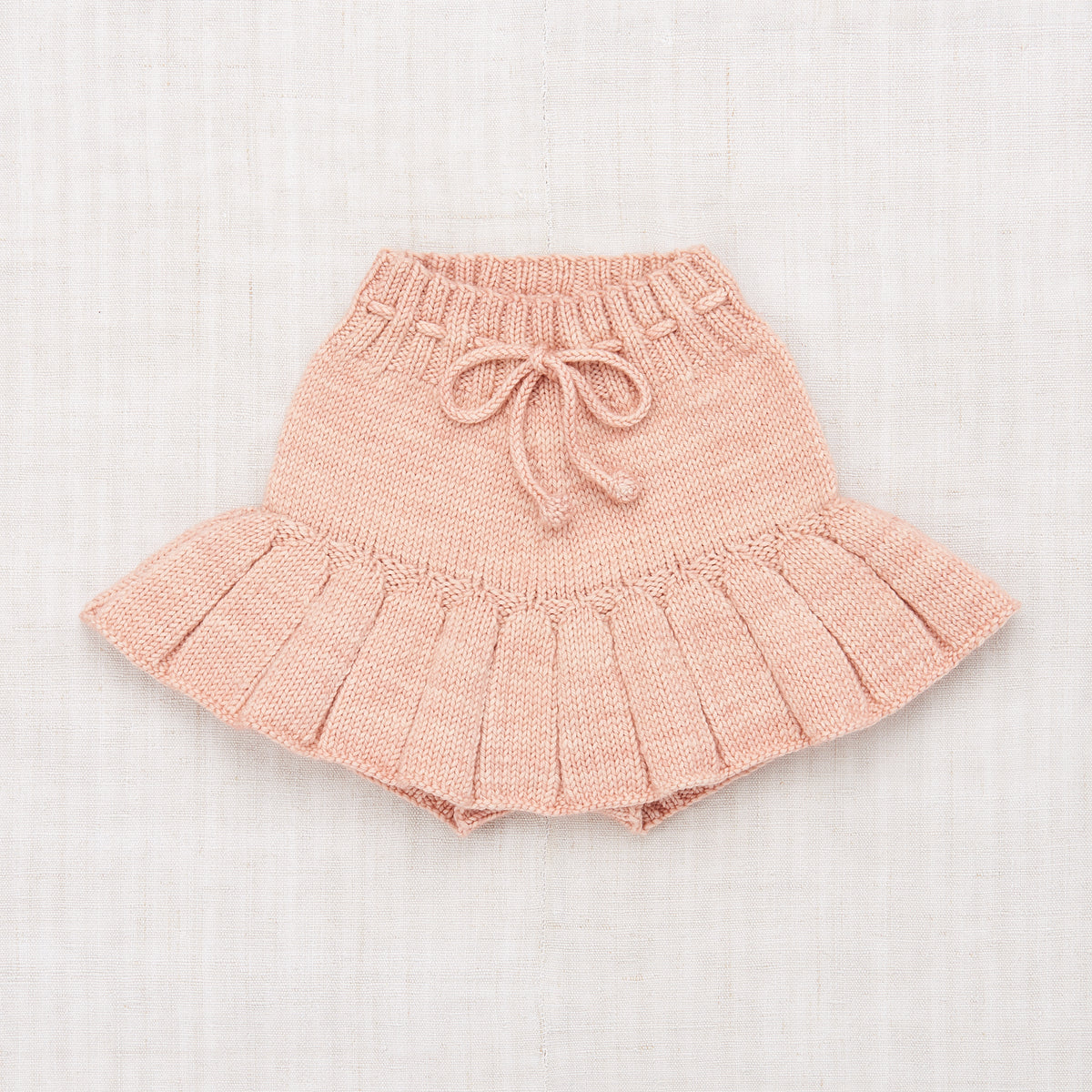 Girls Light Pink Wool Skirt