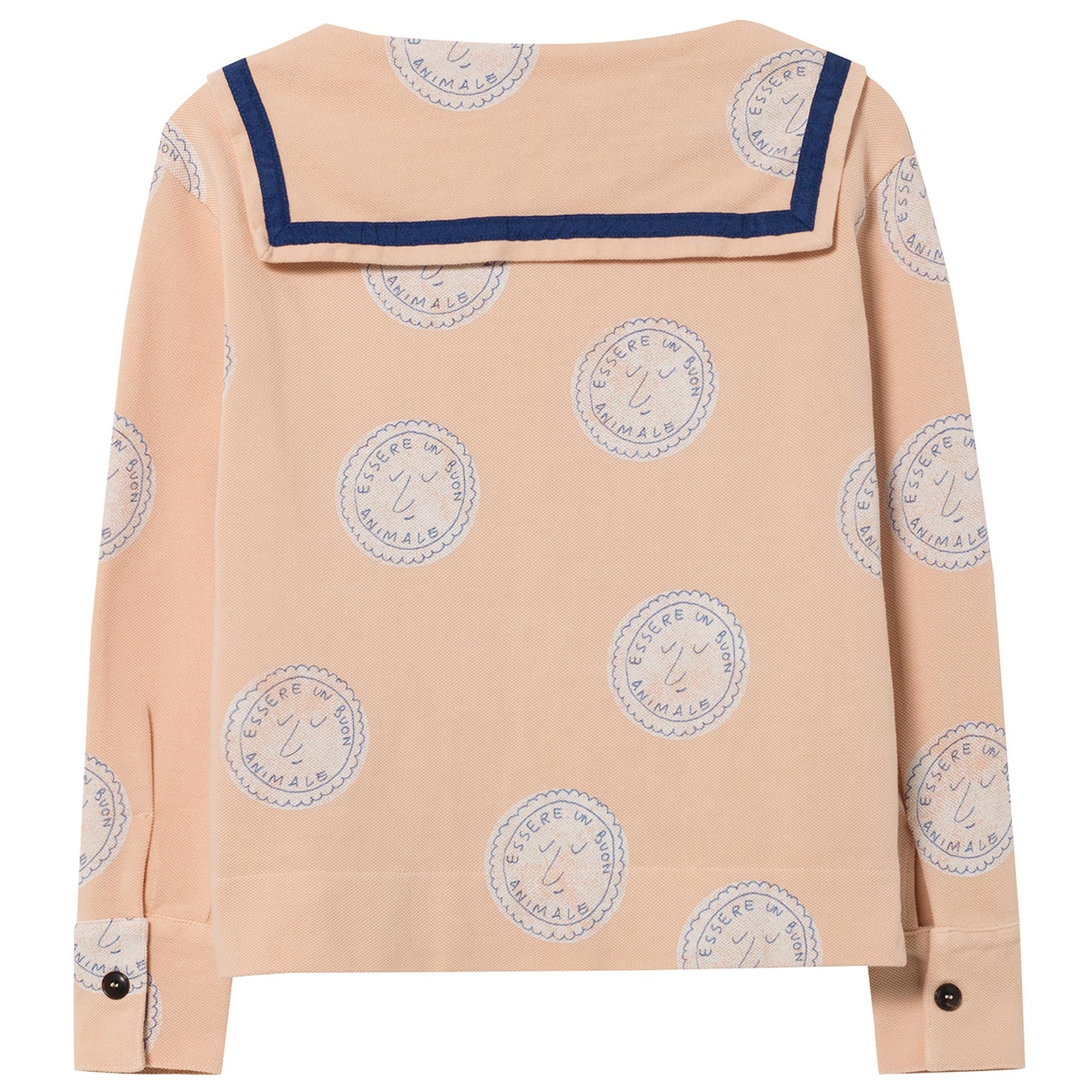 Girls Cream Cotton Shirt