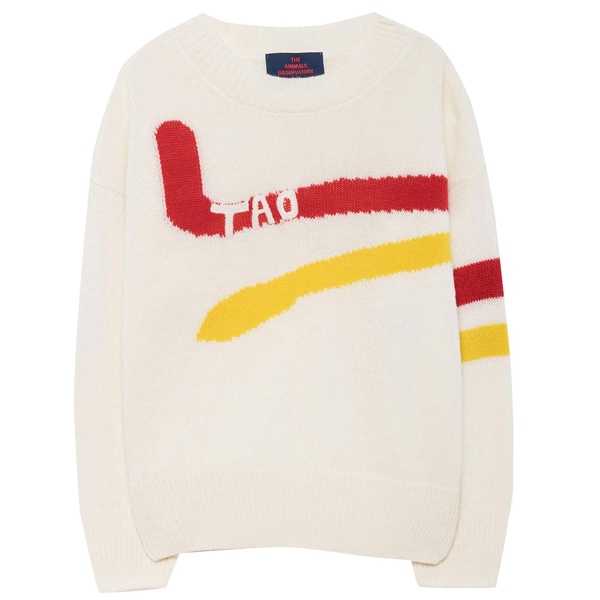 Girls White Logo Sweater