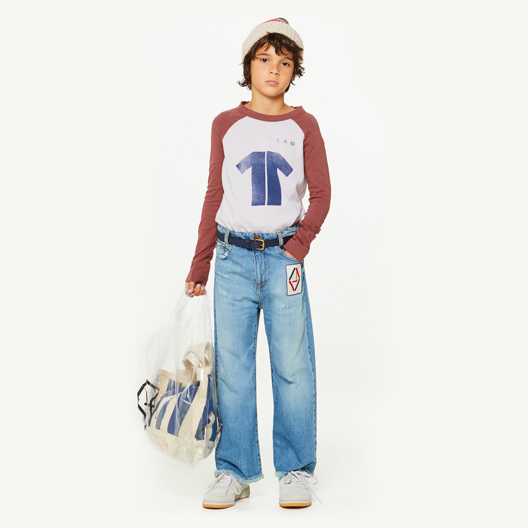 Girls & Boys Indigo Cotton Trousers
