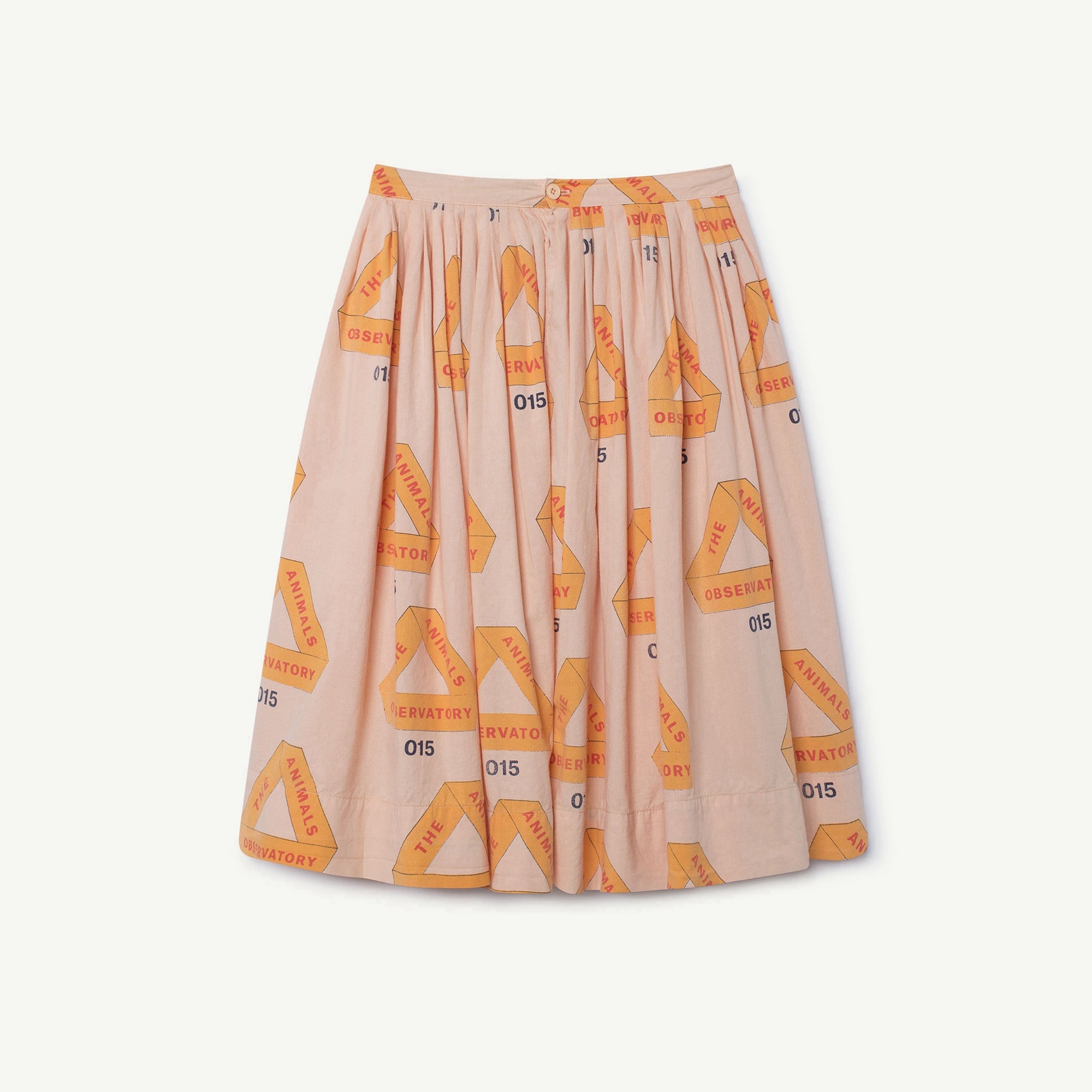 Girls Rose Triangles Cotton Skirt
