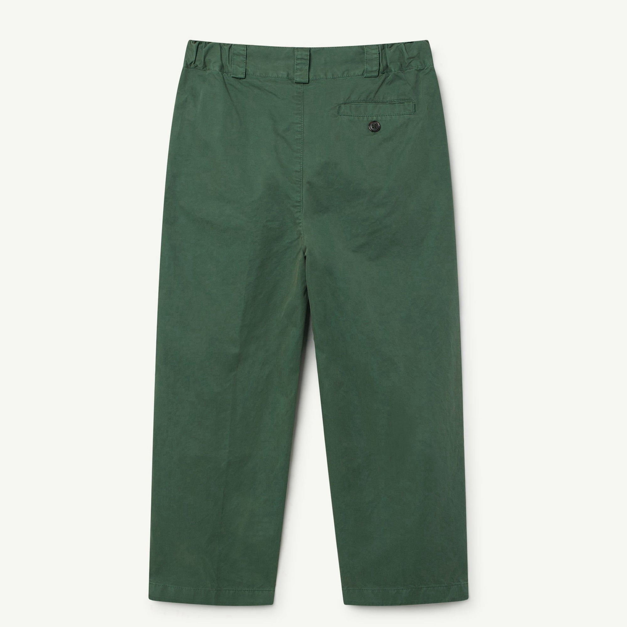 Girls & Boys Green White Bomar Cotton Trousers