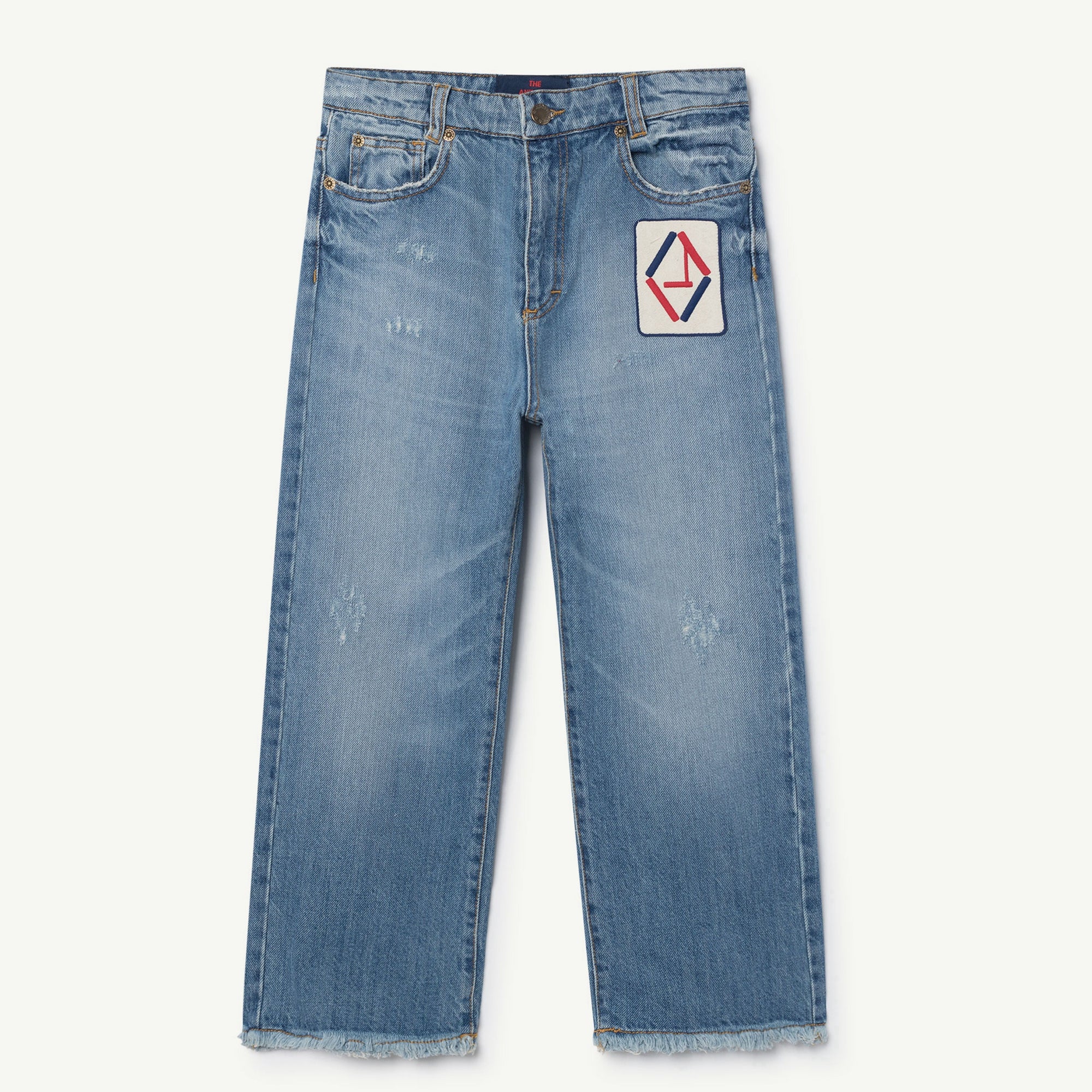 Girls & Boys Indigo Cotton Trousers