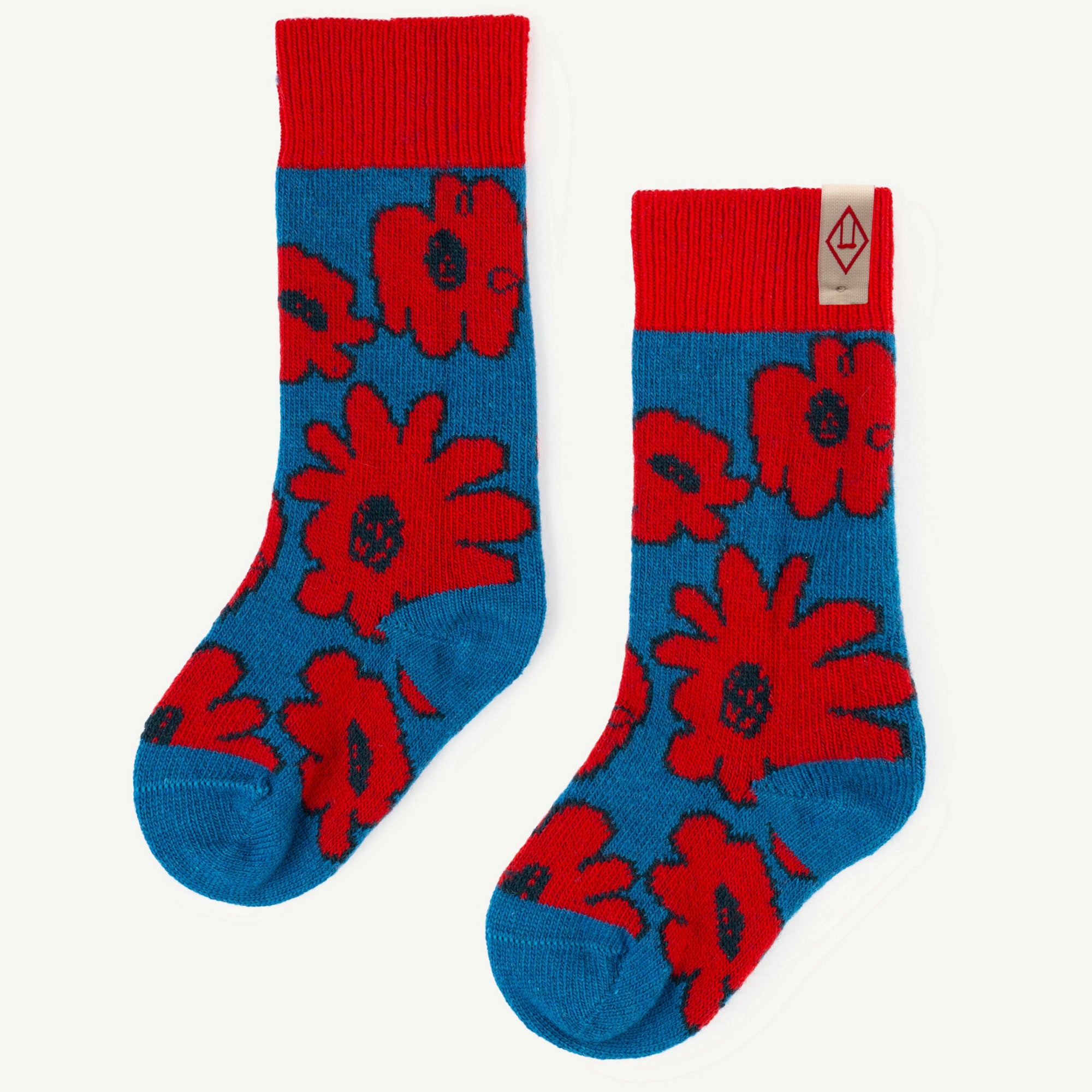 Girls & Boys Red Apple Merino Wool Socks
