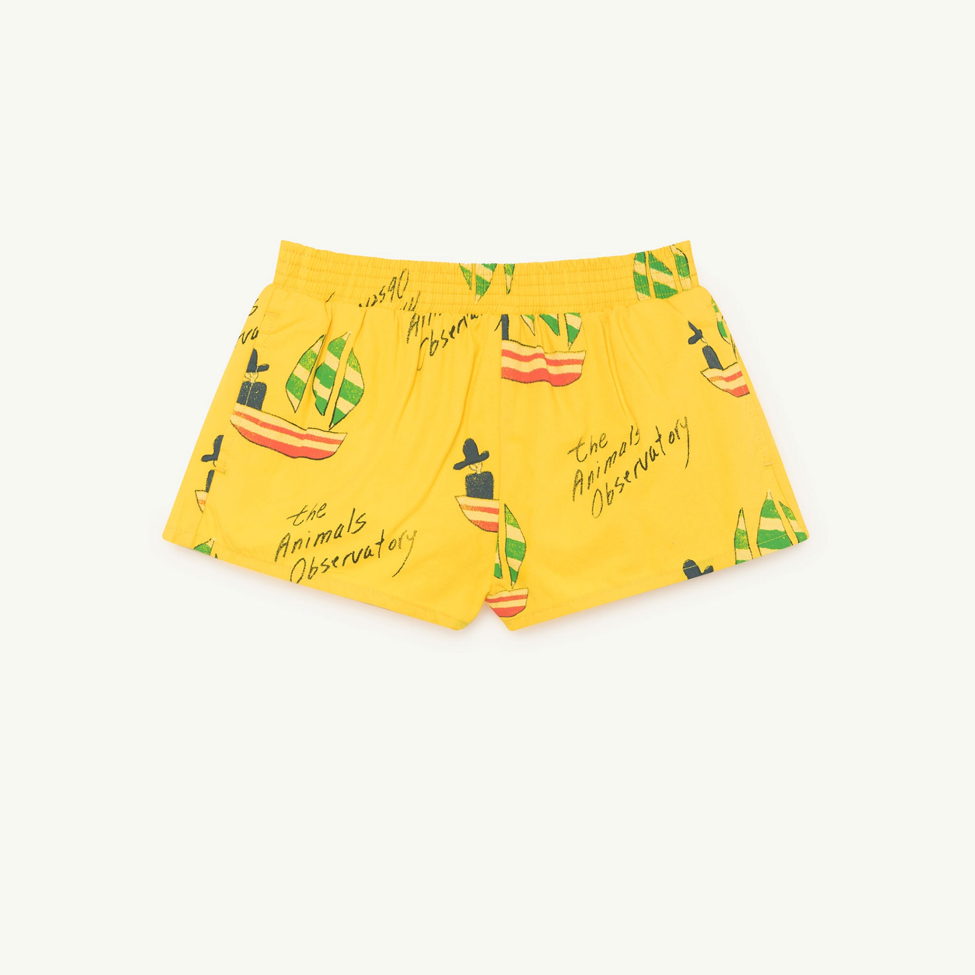 Girls Yellow Cotton Swimsuit