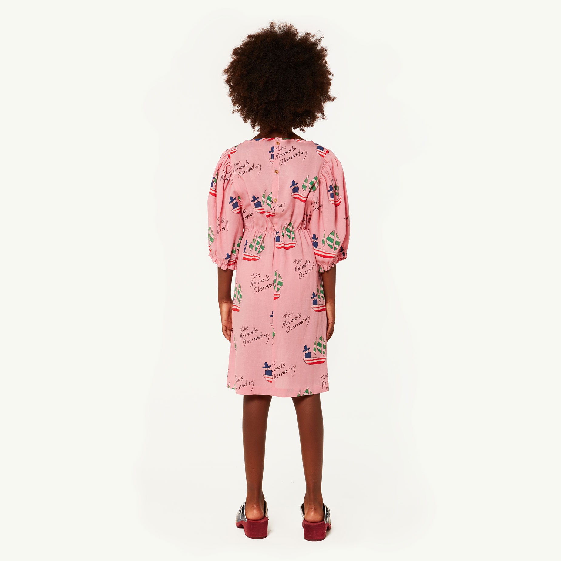 Girls Pink Ships Dress