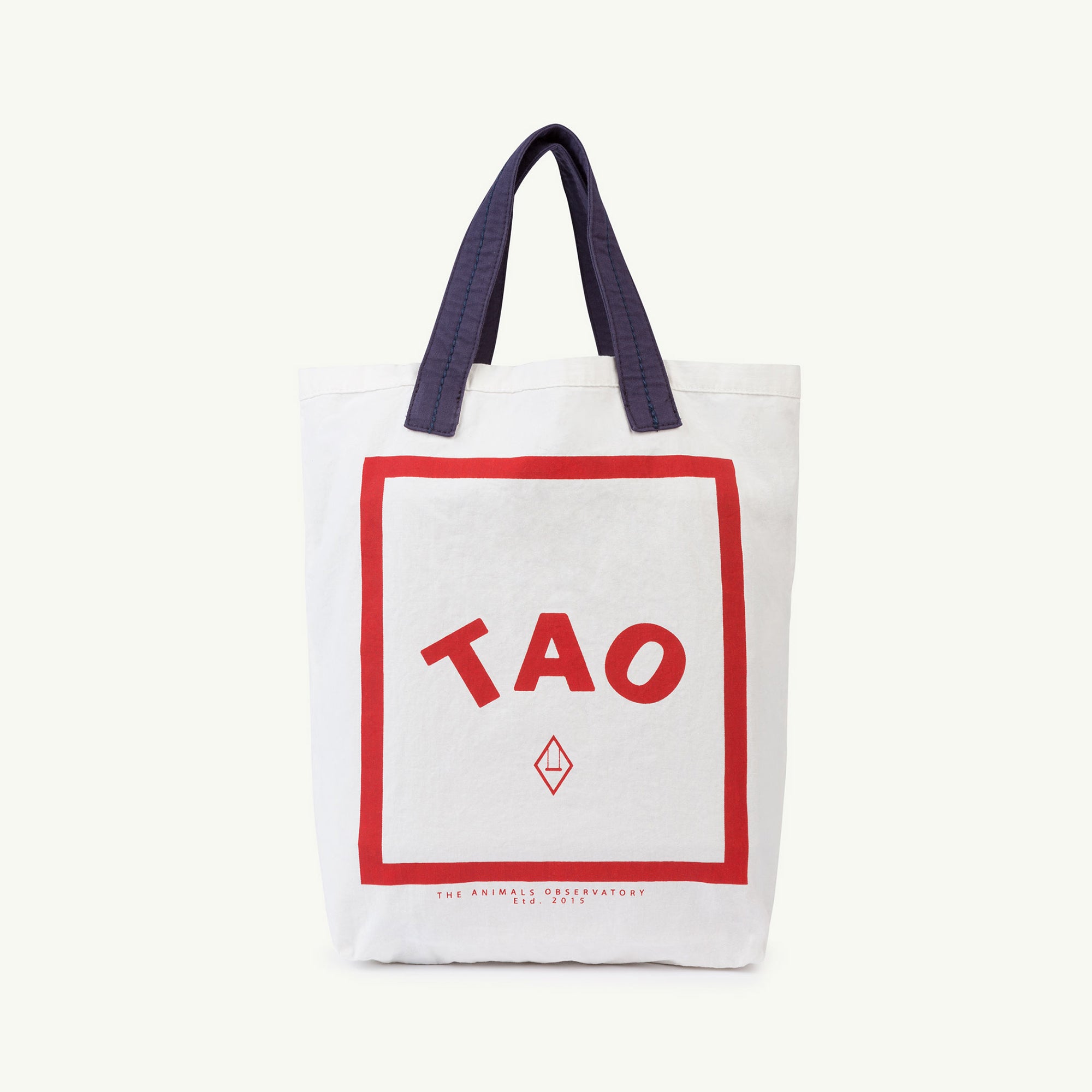 Girls White Logo Cotton Hand Bag