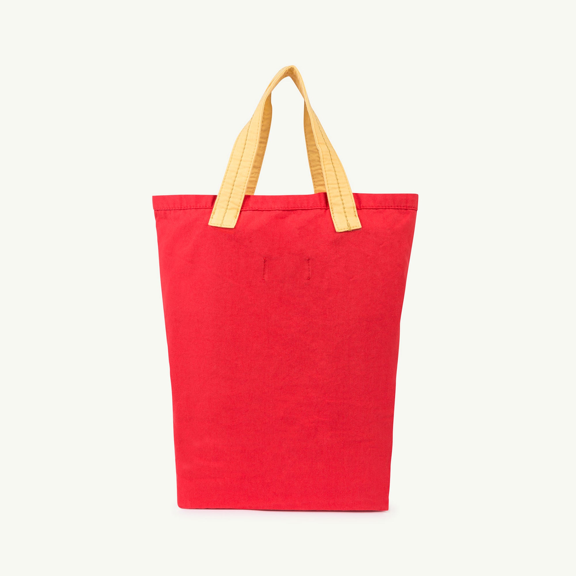 Girls Red Logo Cotton Hand Bag