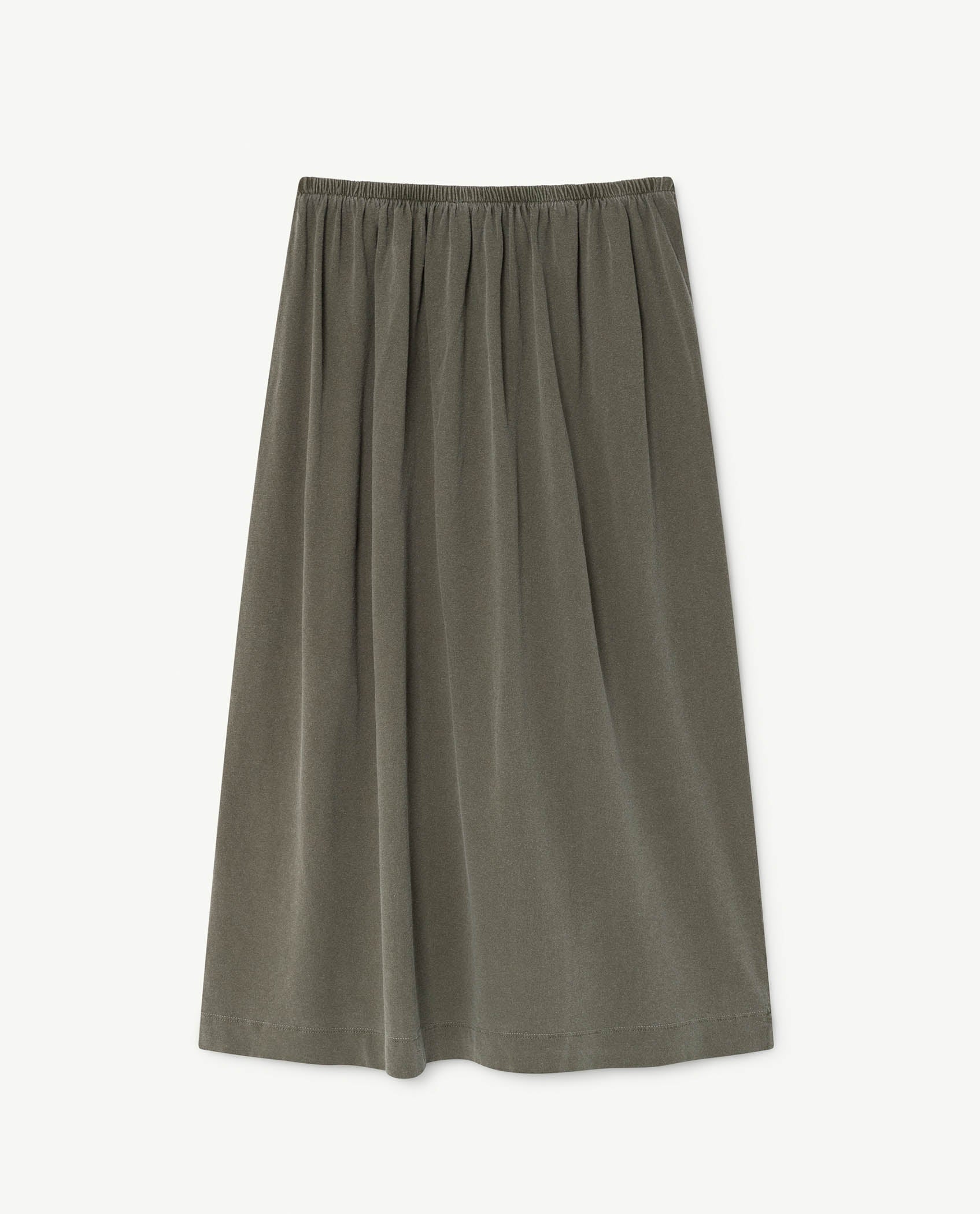 Girls Green Logo Cotton Skirt