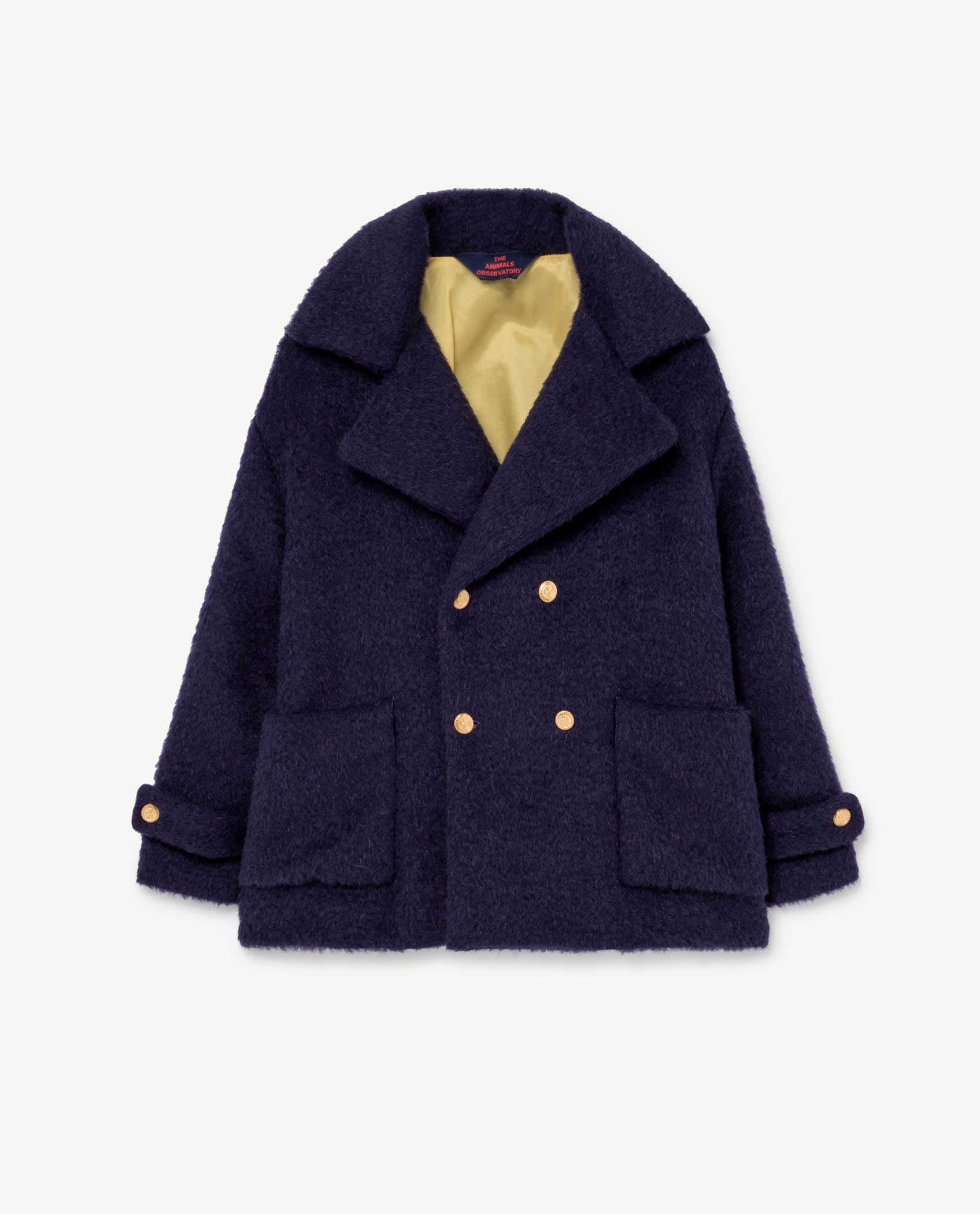 Girls Blue Wool Coat