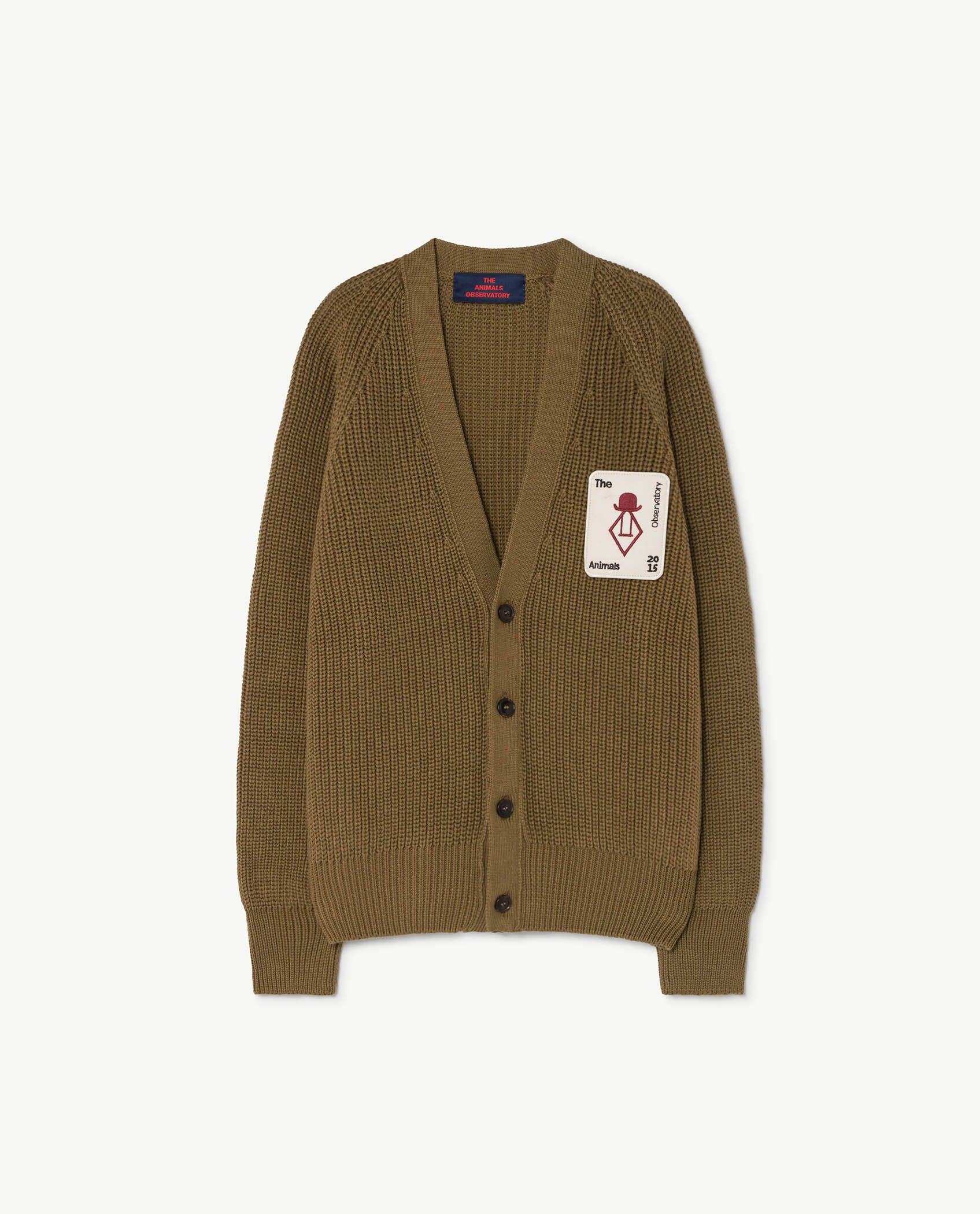 Boys & Girls Dark Green Cotton Cardigan