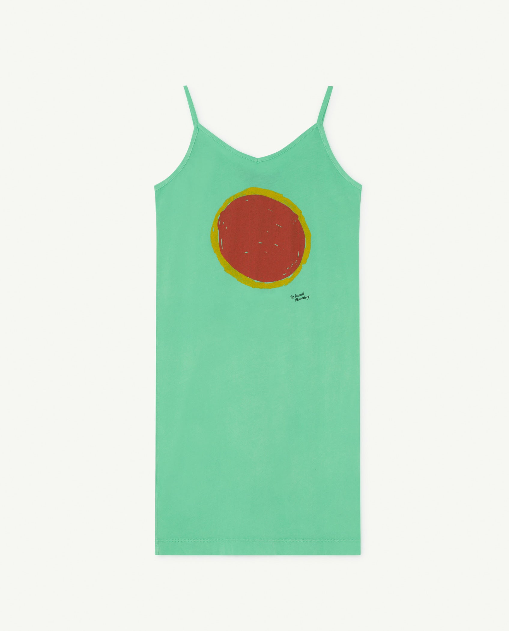Girls Green Sun Cotton Dress