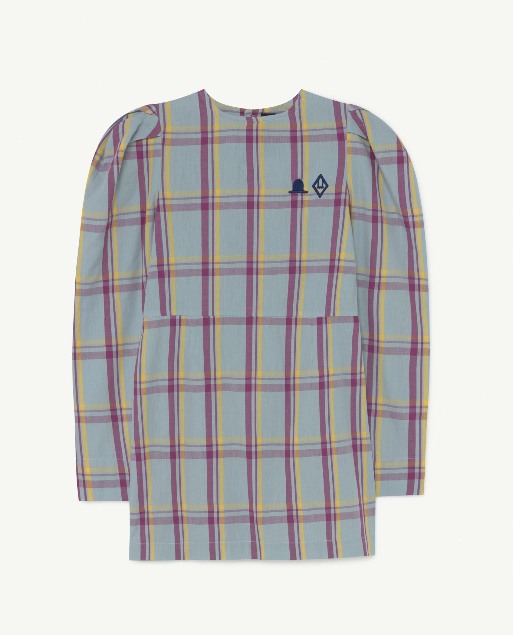 Girls Blue Hat Cotton Dress