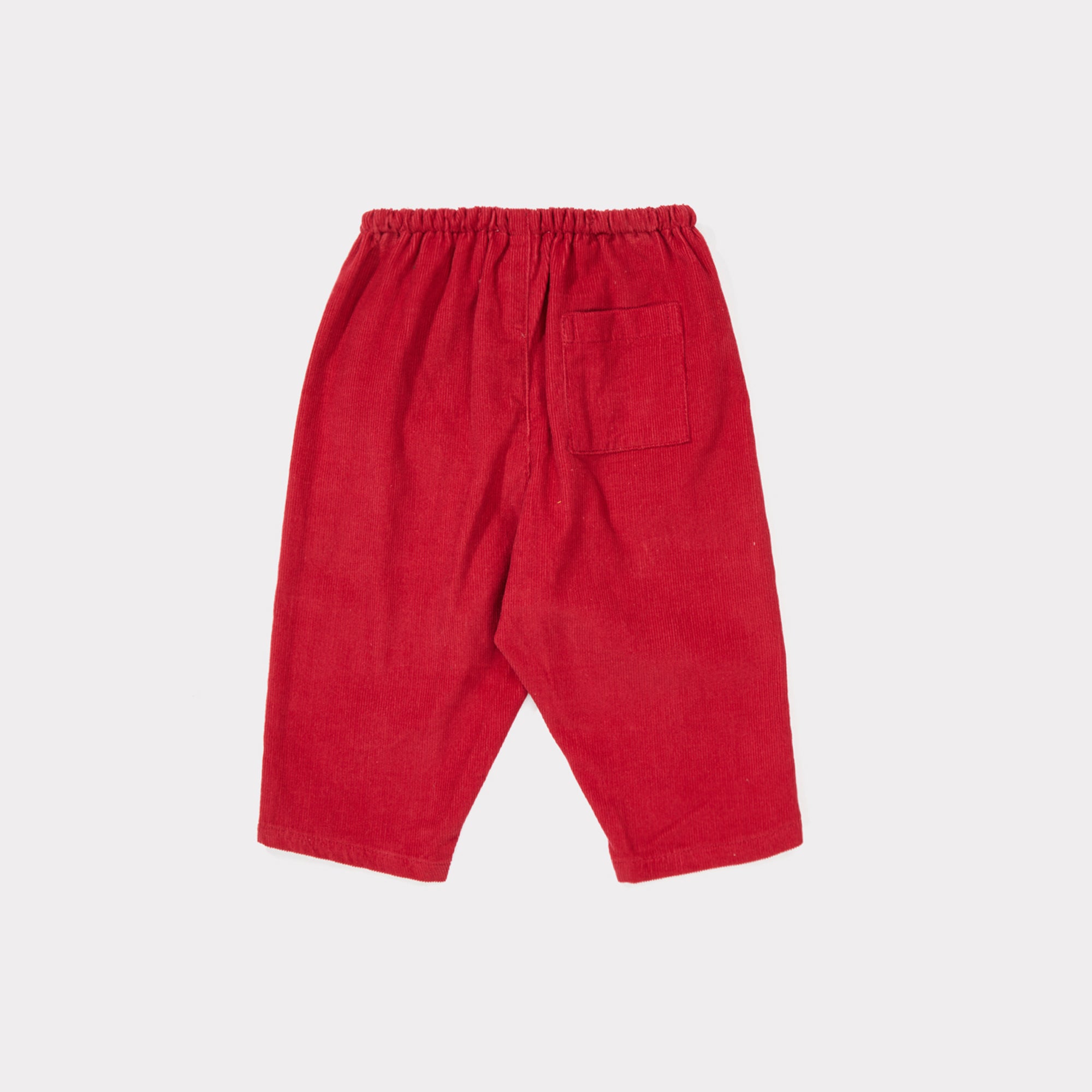 Baby Tomato Cotton Woven Trousers