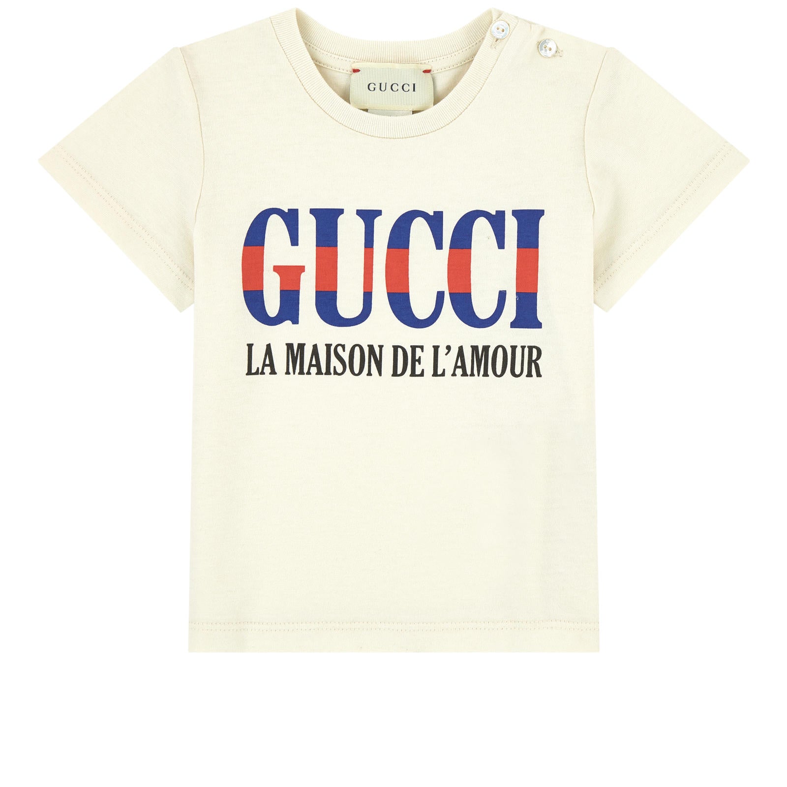 Baby Beige Logo Cotton T-shirt