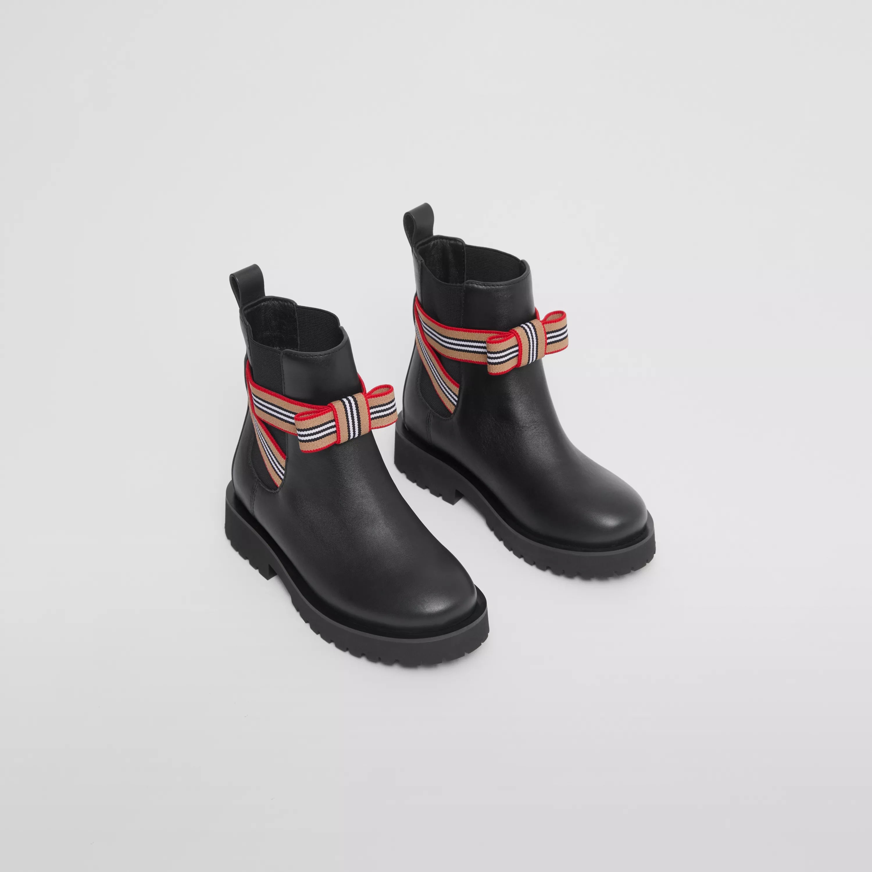 Girls Black Bow Boots