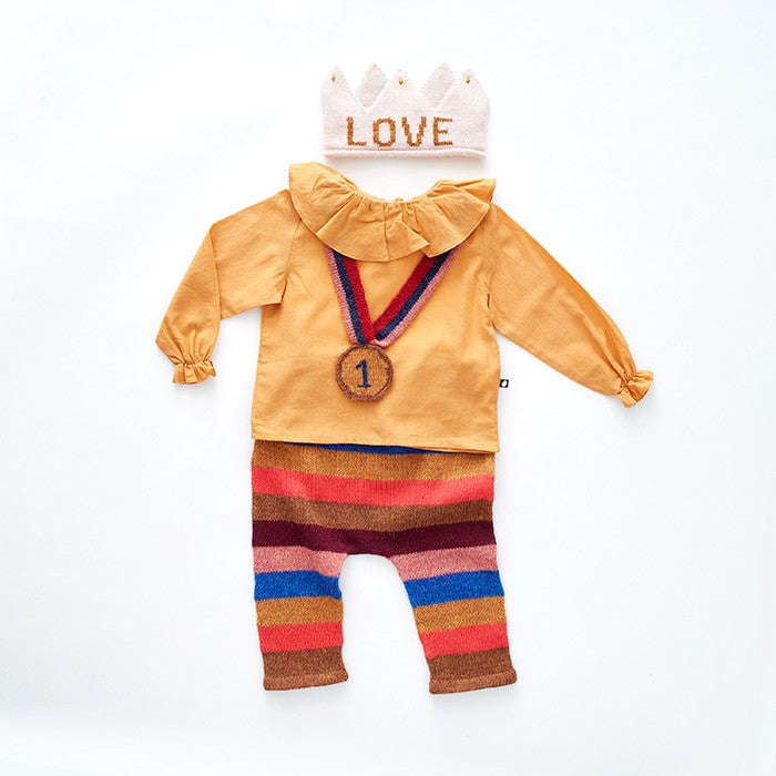 Baby Multicolor Stripes Alpaca Wool Trousers