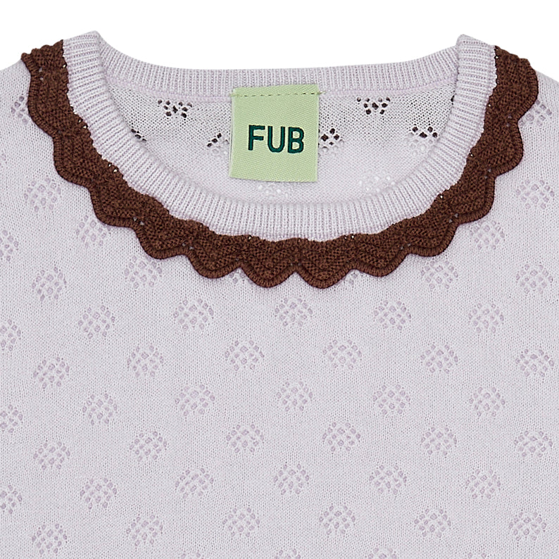 Girls Light Purple Cotton T-Shirt