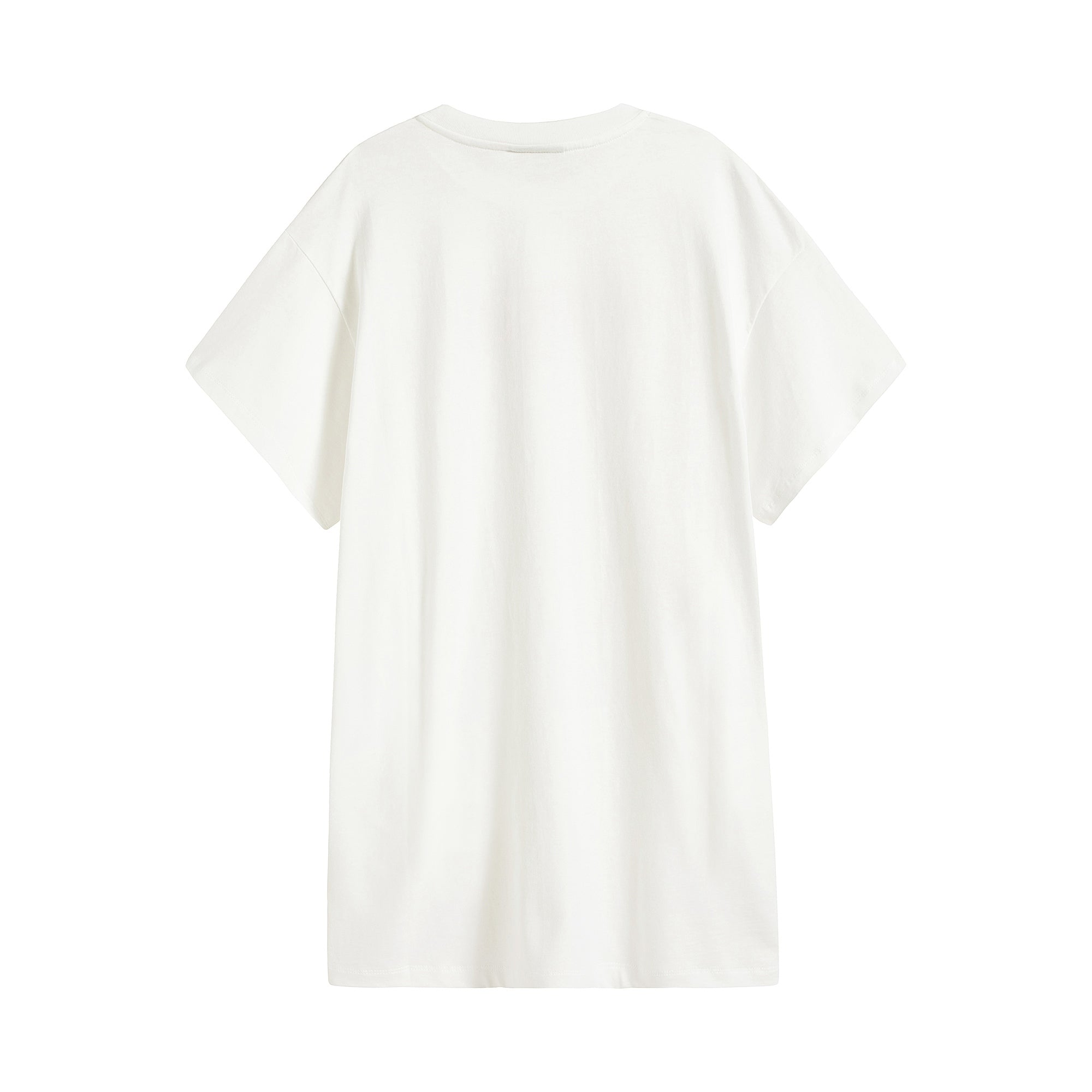 Girls White Logo Cotton Dress