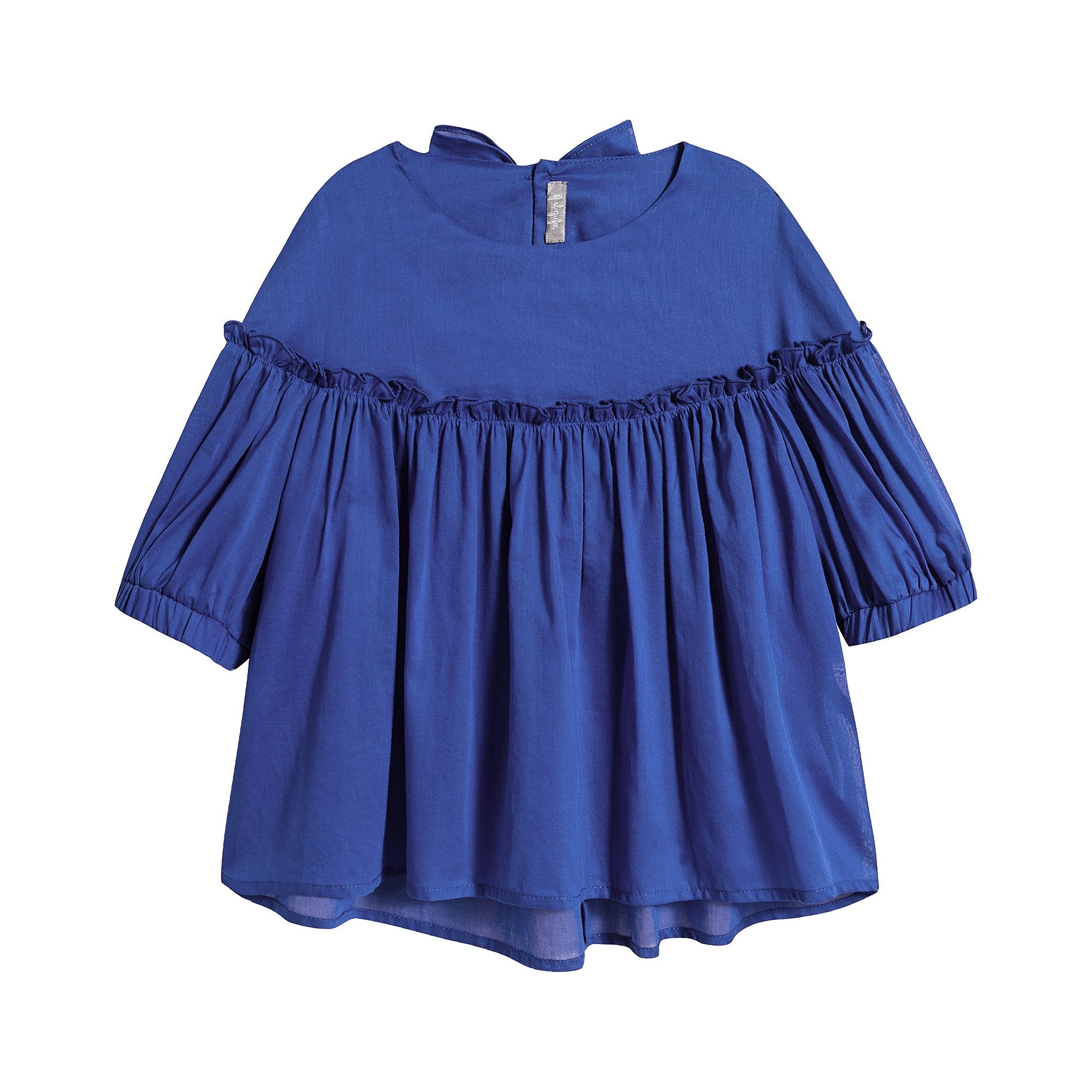 Girls Blue Cotton Shirt