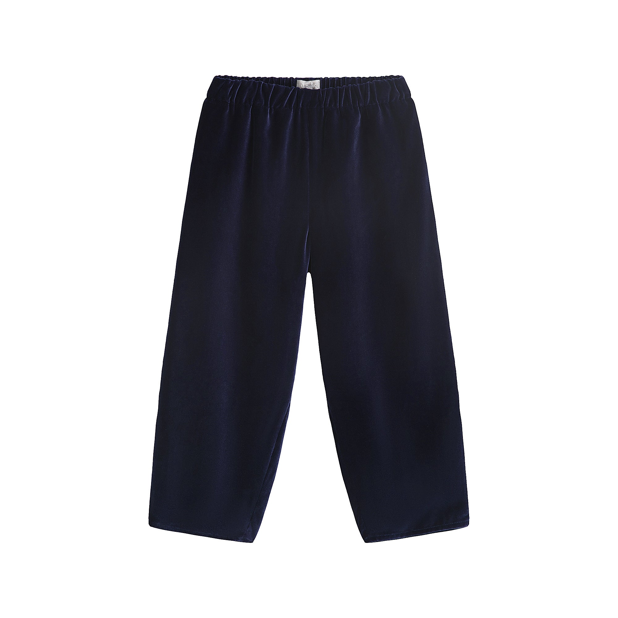 Girls Dark Blue Velvet Trousers