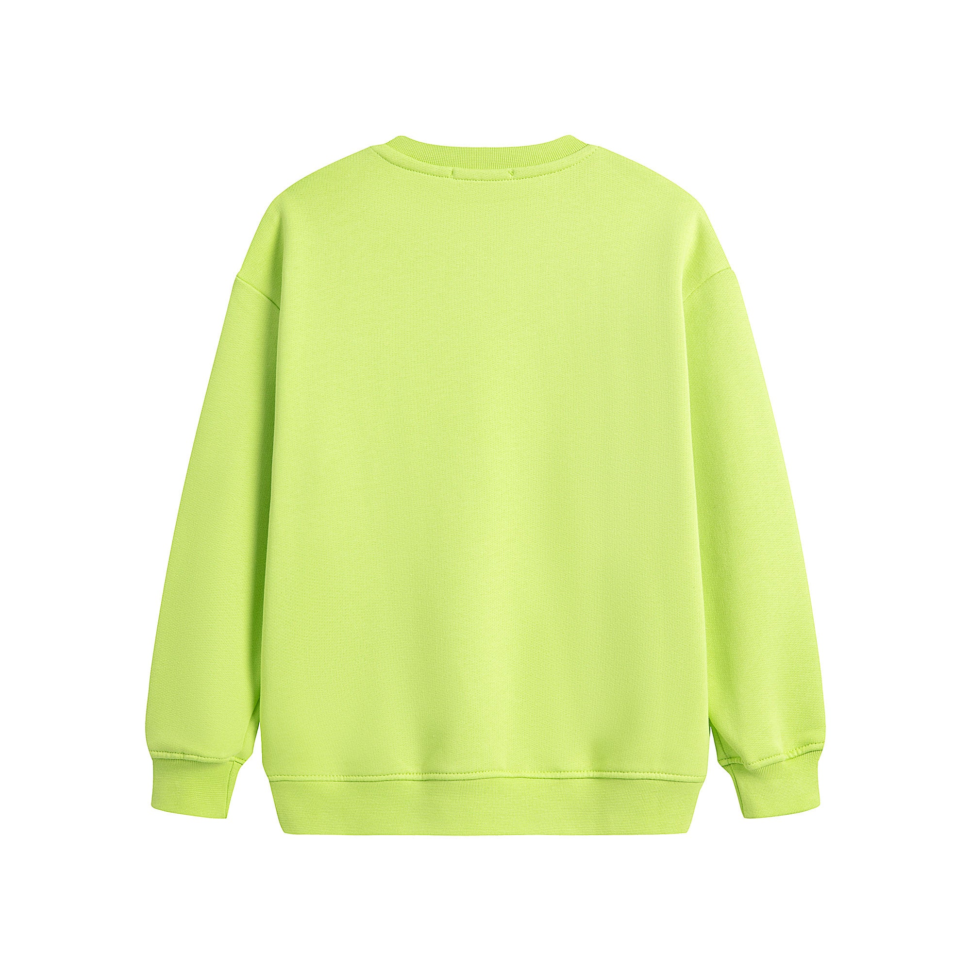 Boys & Girls Green Logo Cotton Sweatshirt