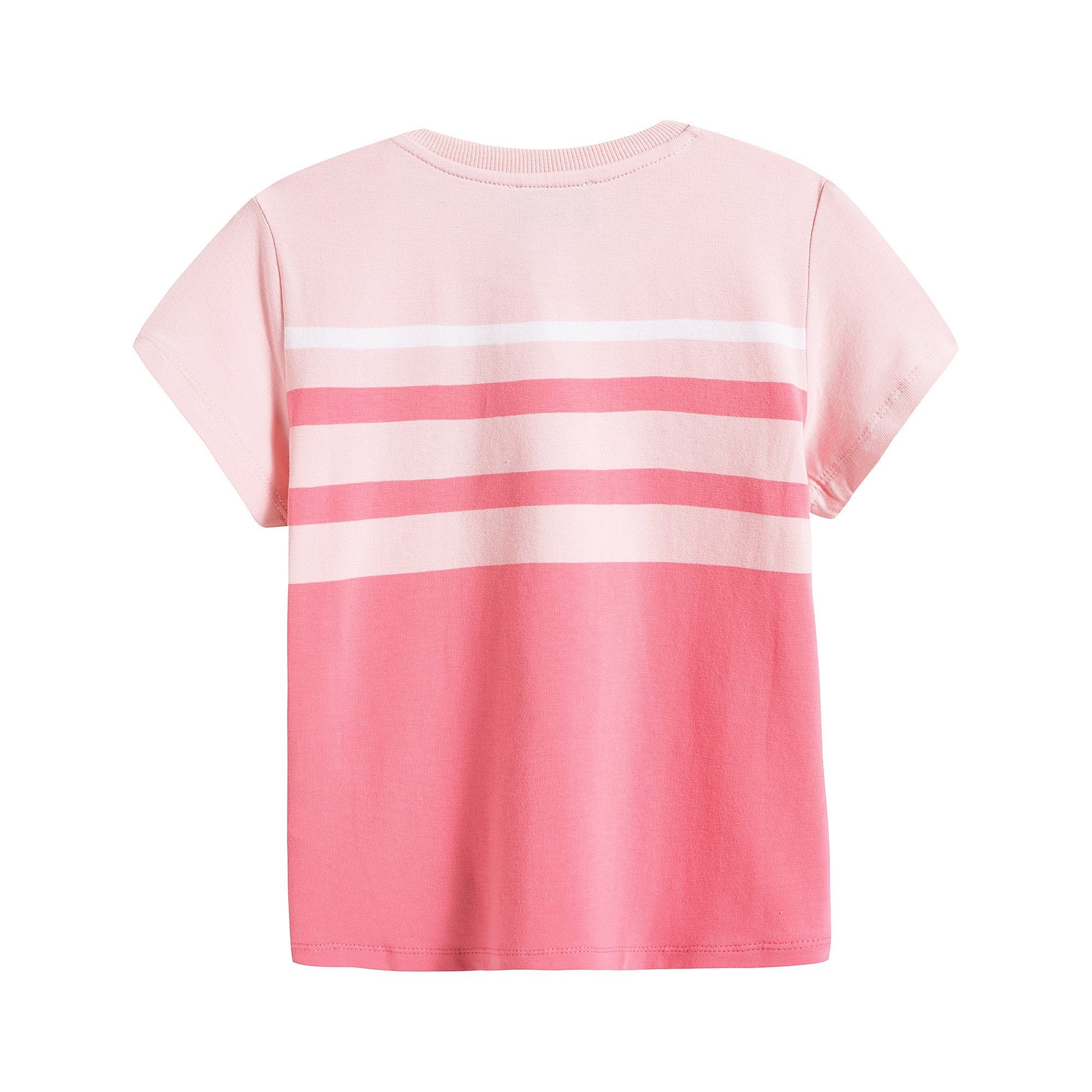 Baby Girls Pink Stripe Cotton T-Shirt