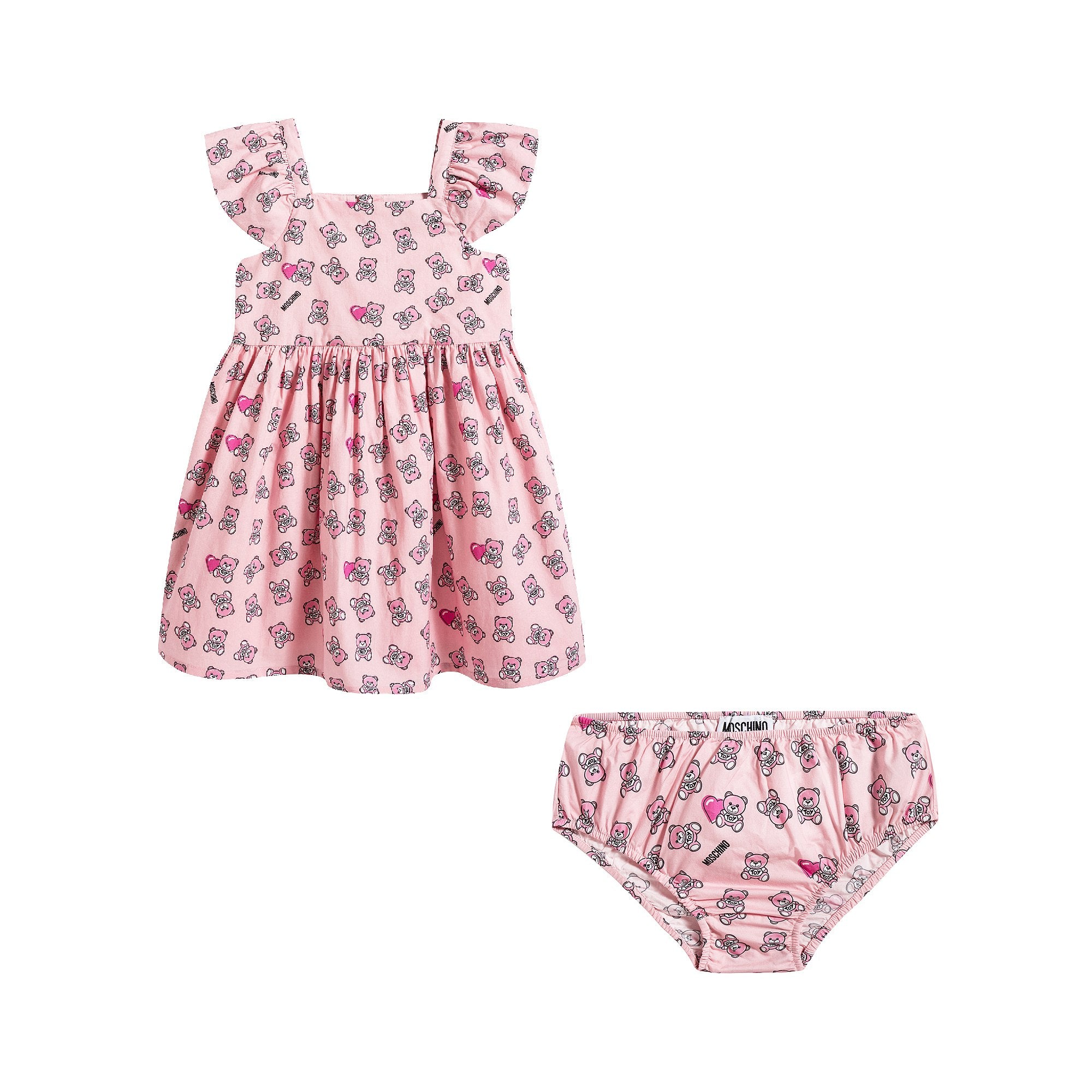 Baby Girls Pink Toy Cotton Dress