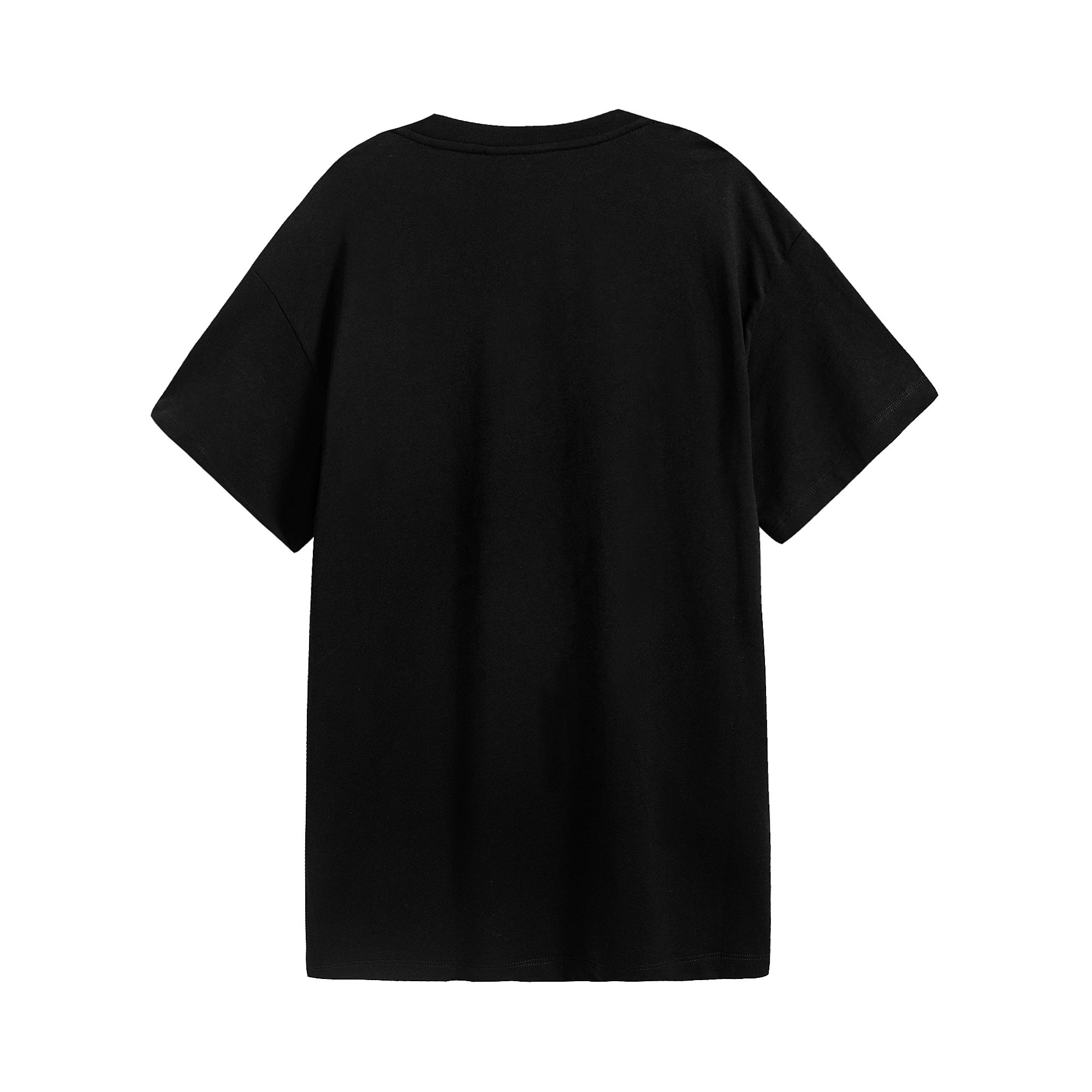 Girls Black Logo Cotton Dress