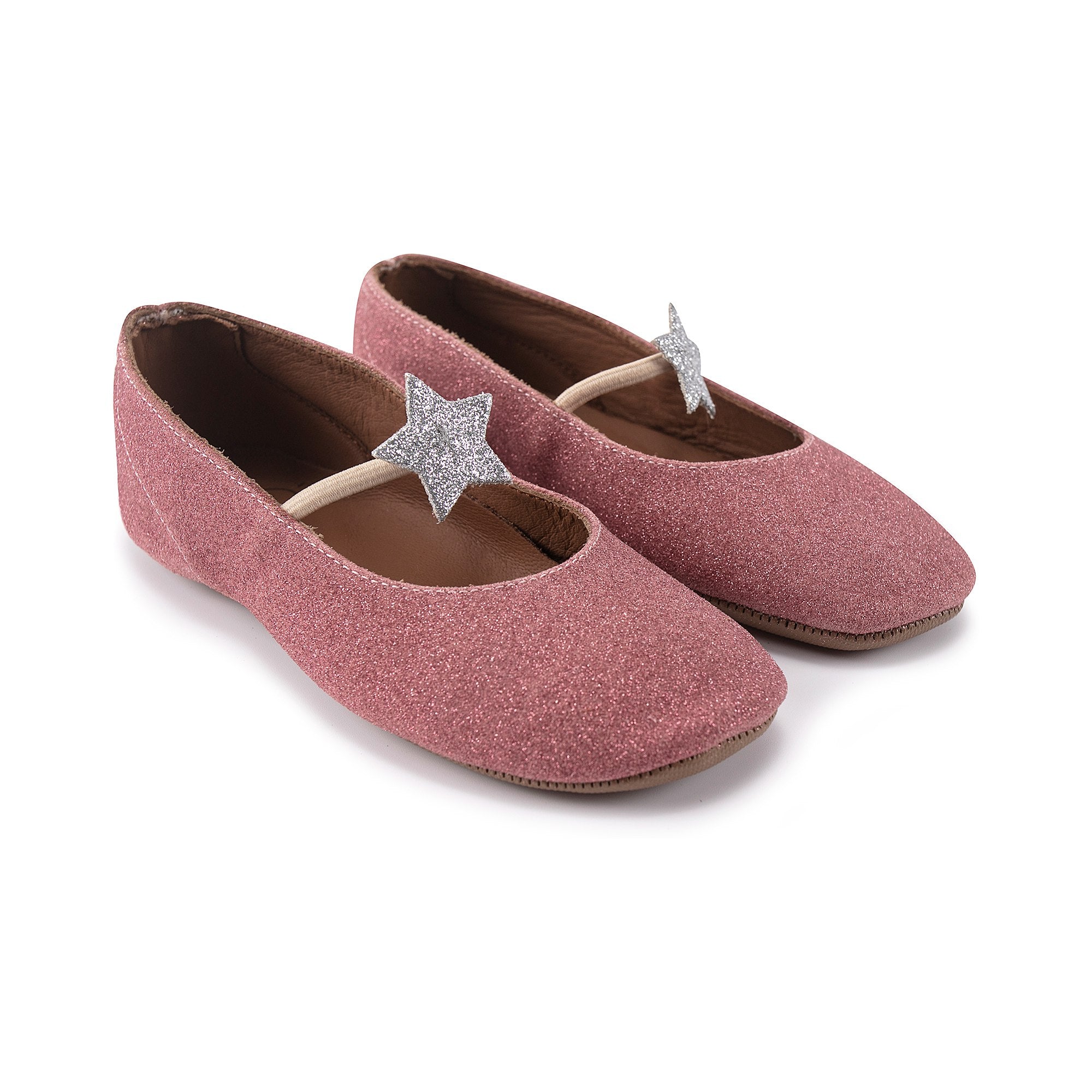 Girls Pink Leather Shoes