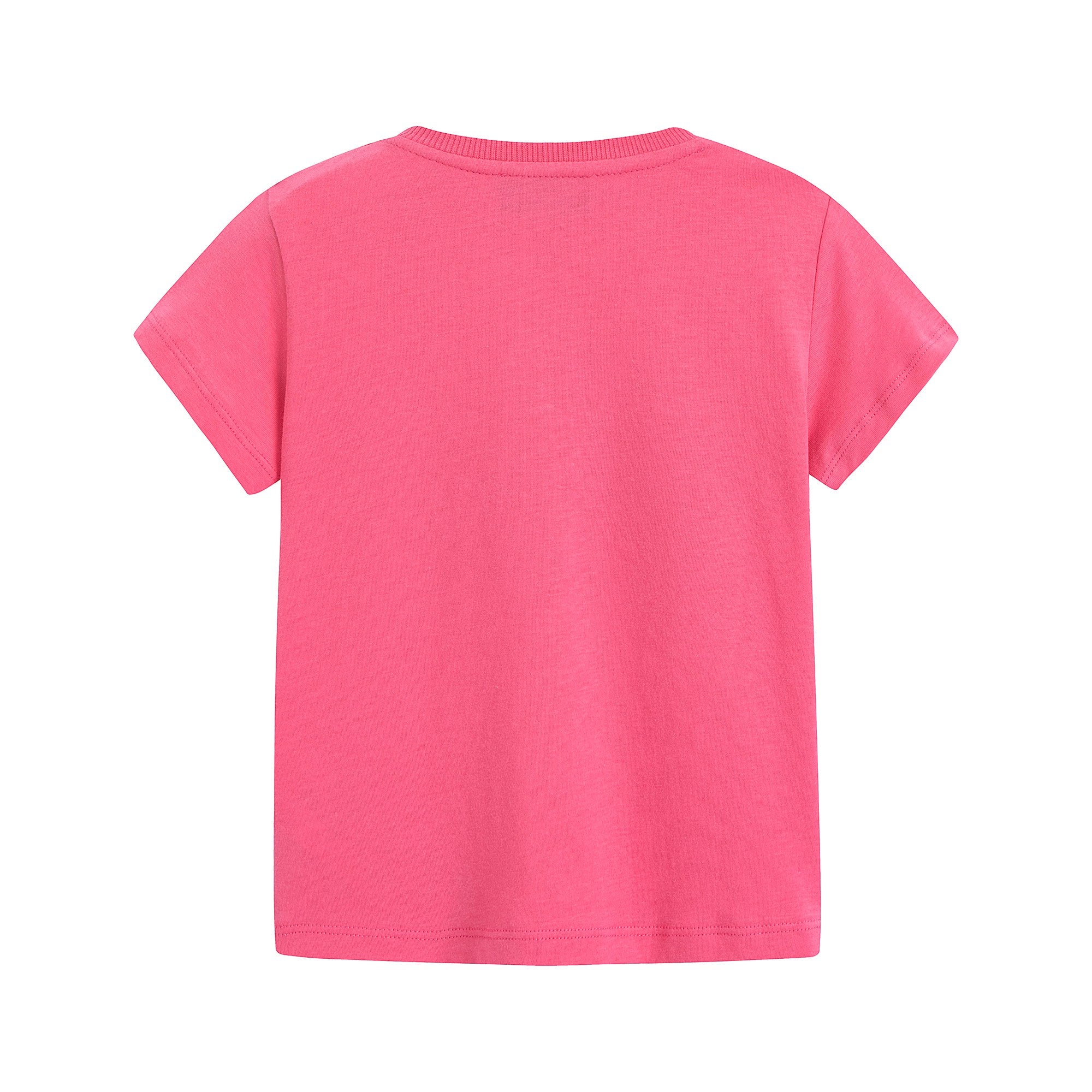 Girls Pink Bear Cotton T-Shirt