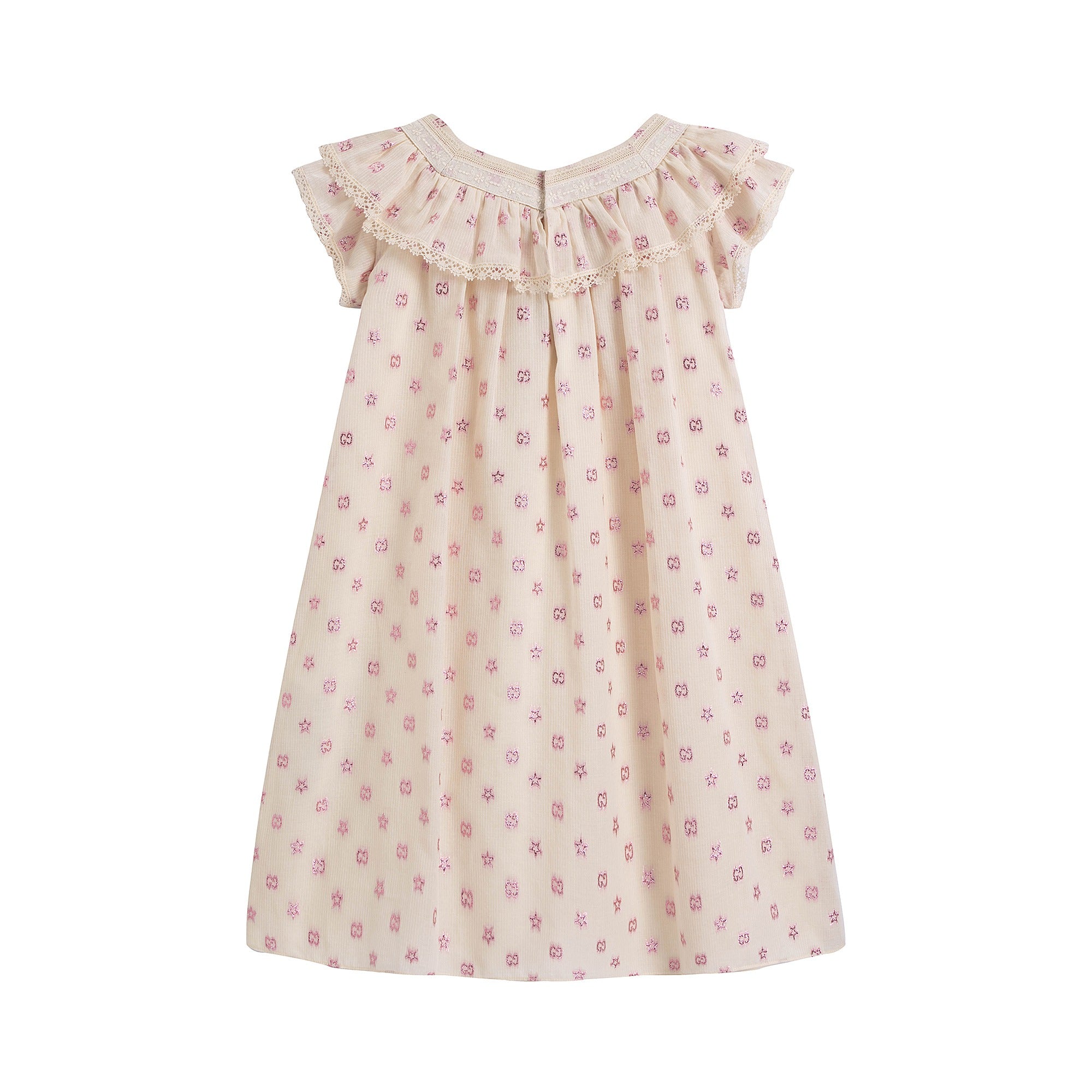 Girls White Cotton Dress