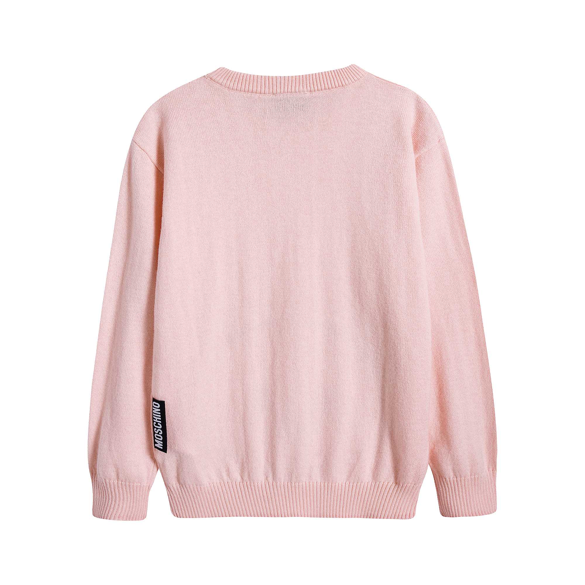 Girls Pink Teddy Bear Jumper