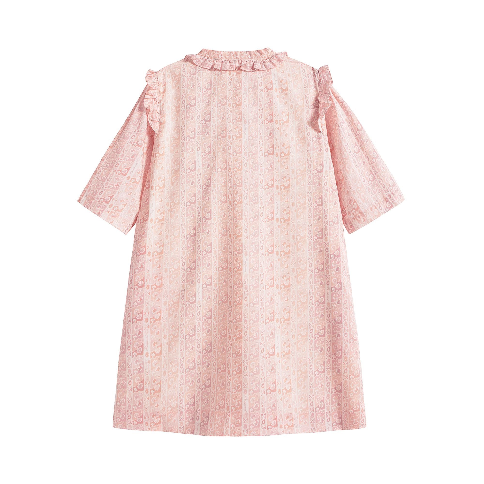 Girls Light Pink Cotton Dress