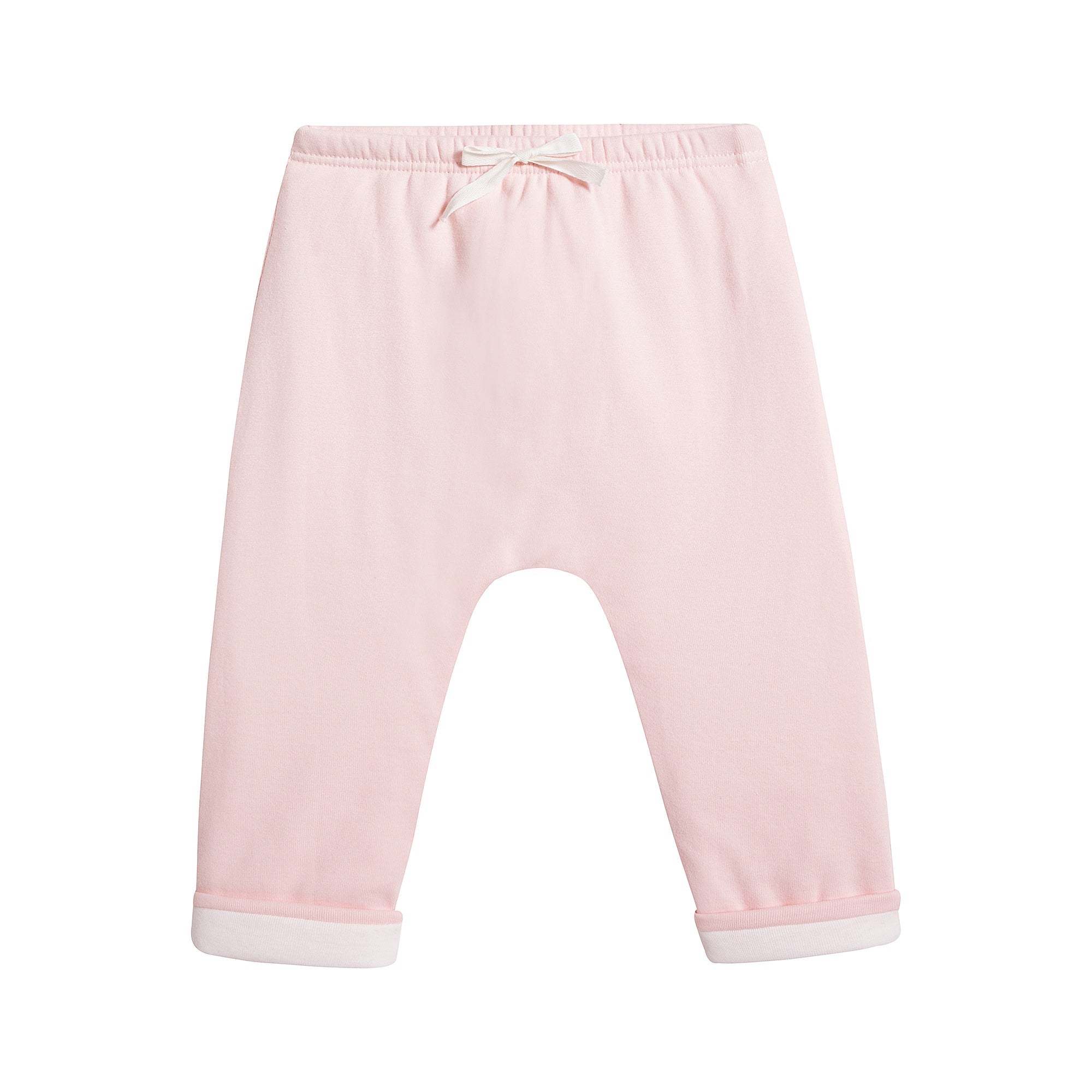 Baby Girls Pink Cotton Trousers