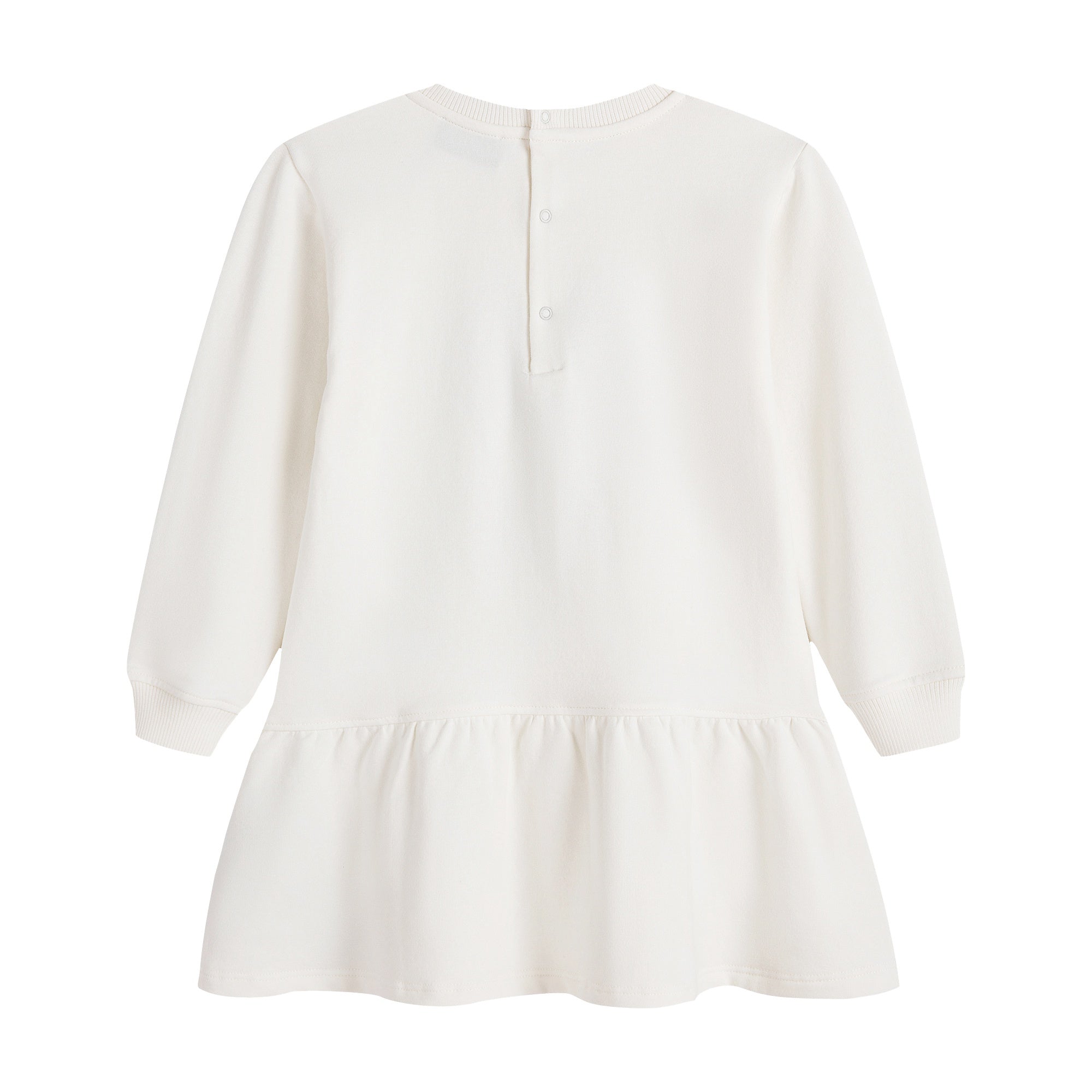Baby Girls White Printed Dress