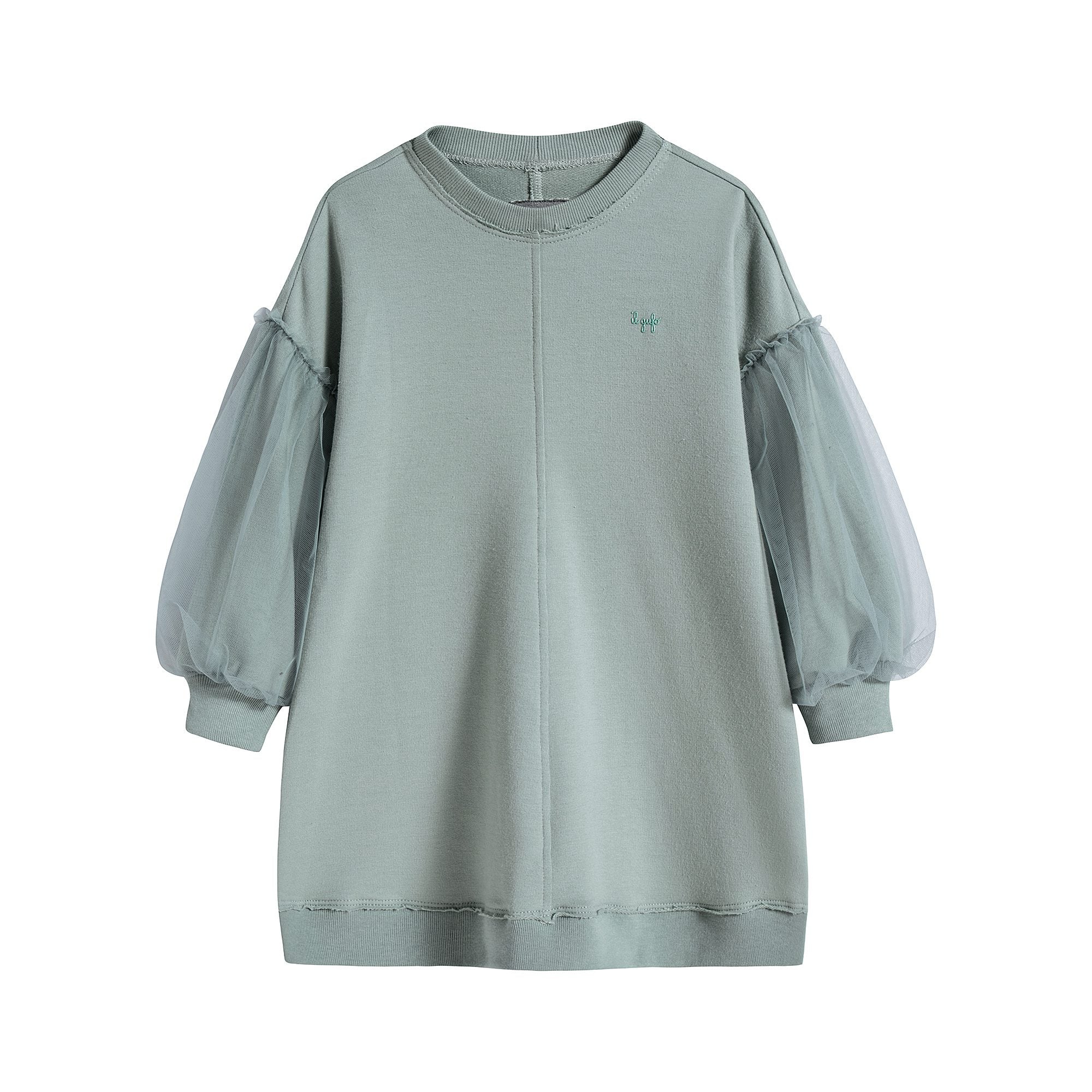 Girls Slate Grey Cotton Dress