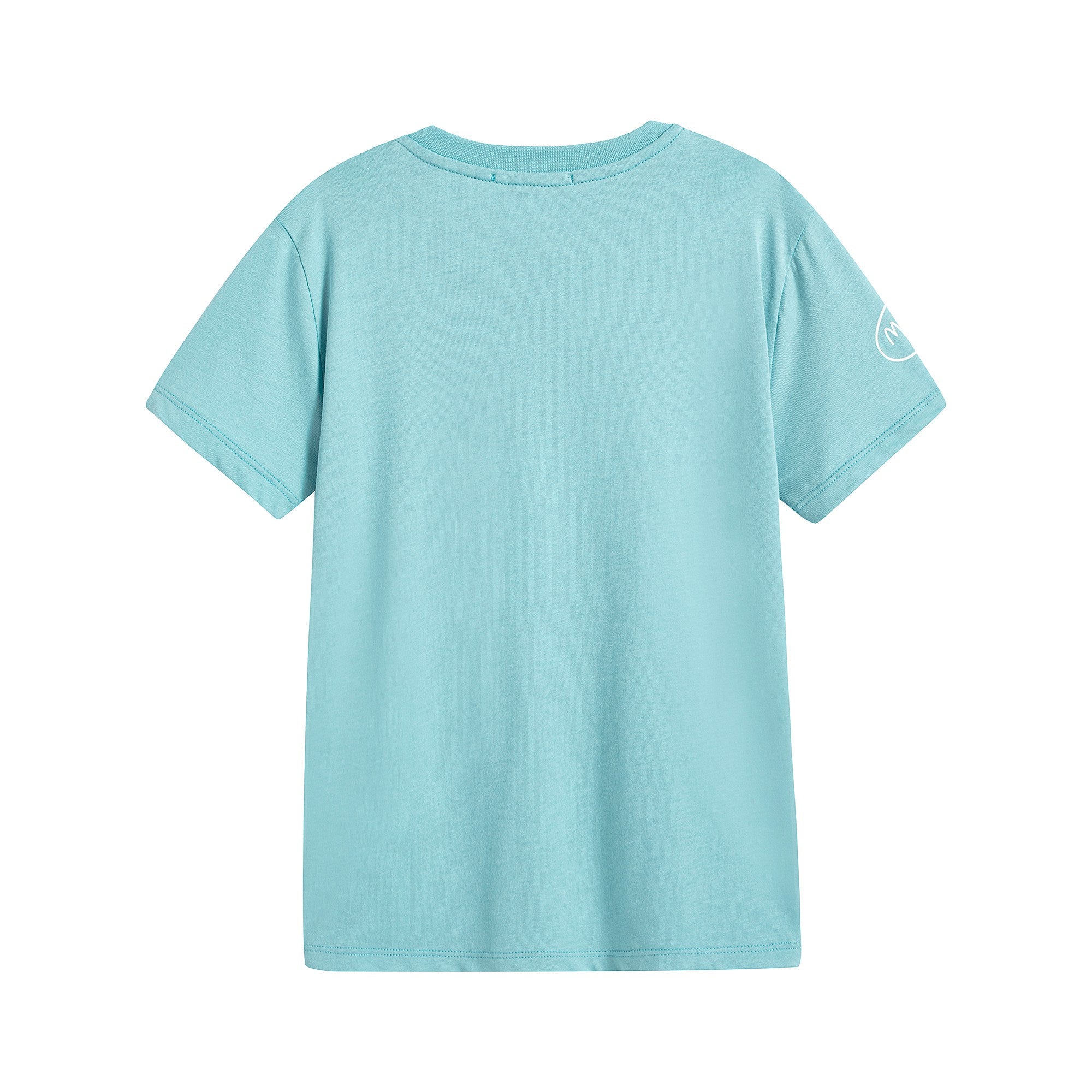 Girls Blue Logo Cotton T-Shirt