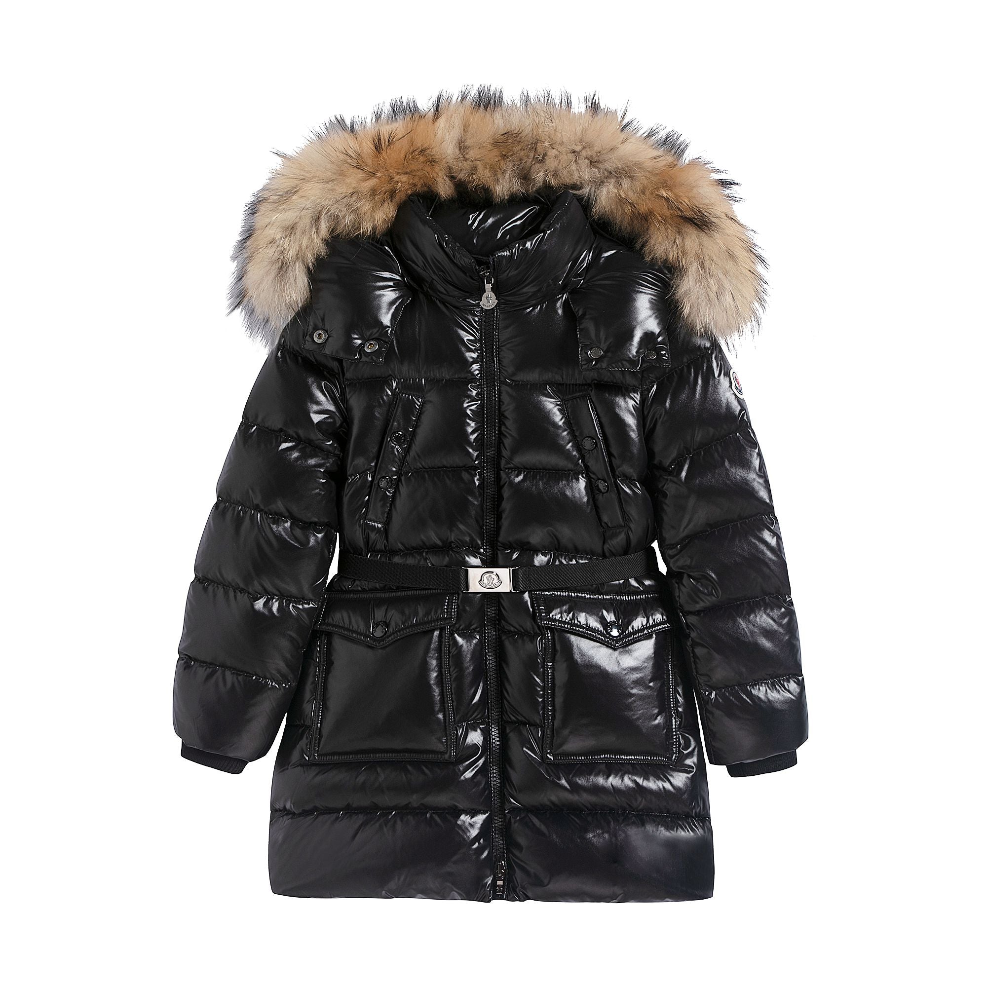 Girls Black "FRAGONT" Padded Down Coat