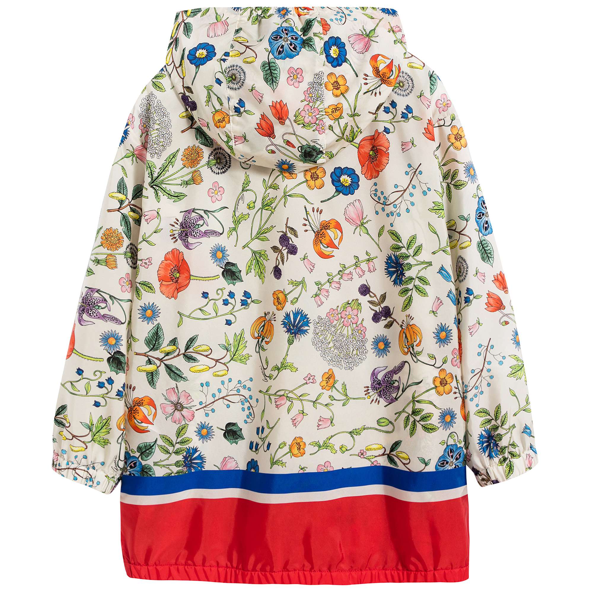 Girls Ivory Printed Jacket