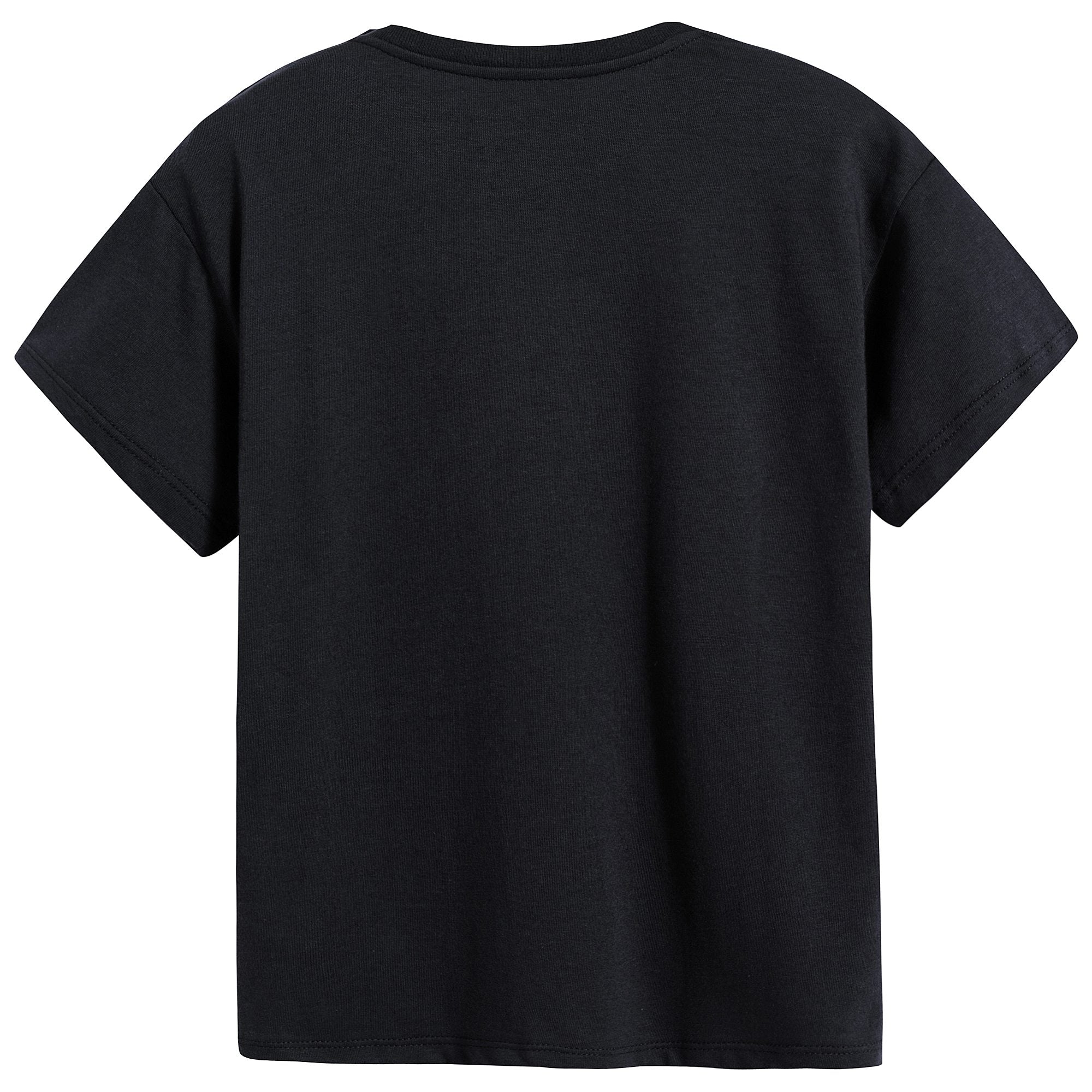 Baby Girls Dark Grey Cotton T-shirt